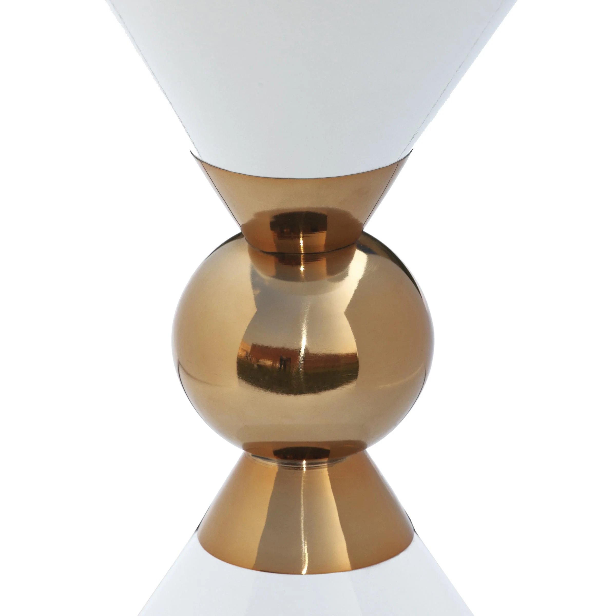 Malia White / Gold End Table - Image 4