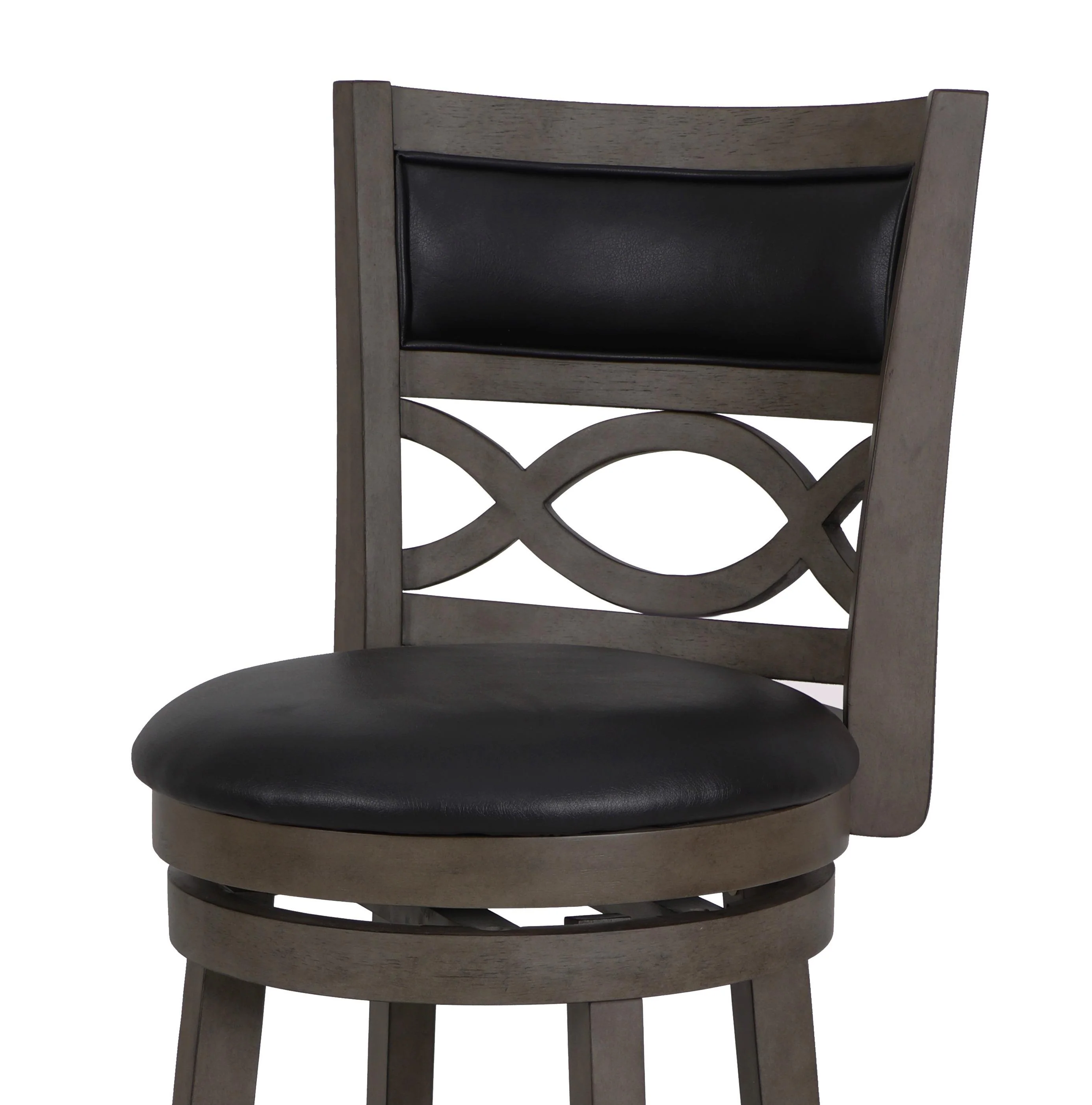 MANCHESTER 24" COUNTER STOOL-ANT GRAY W/PU SEAT - Image 4