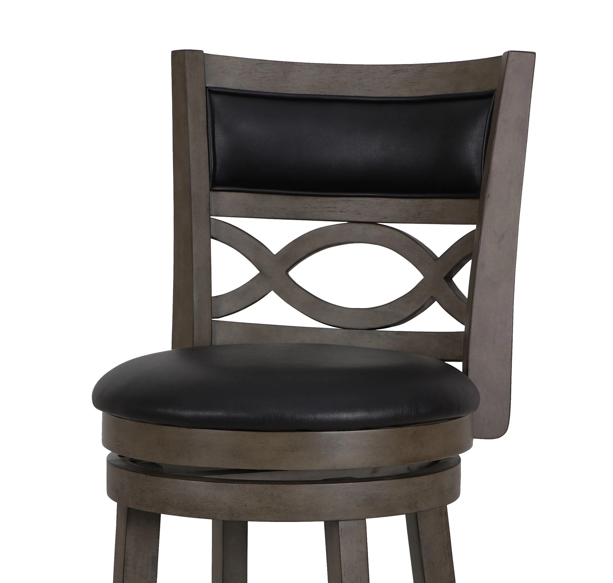 MANCHESTER 29" BAR STOOL-ANT GRAY W/PU SEAT - Image 4