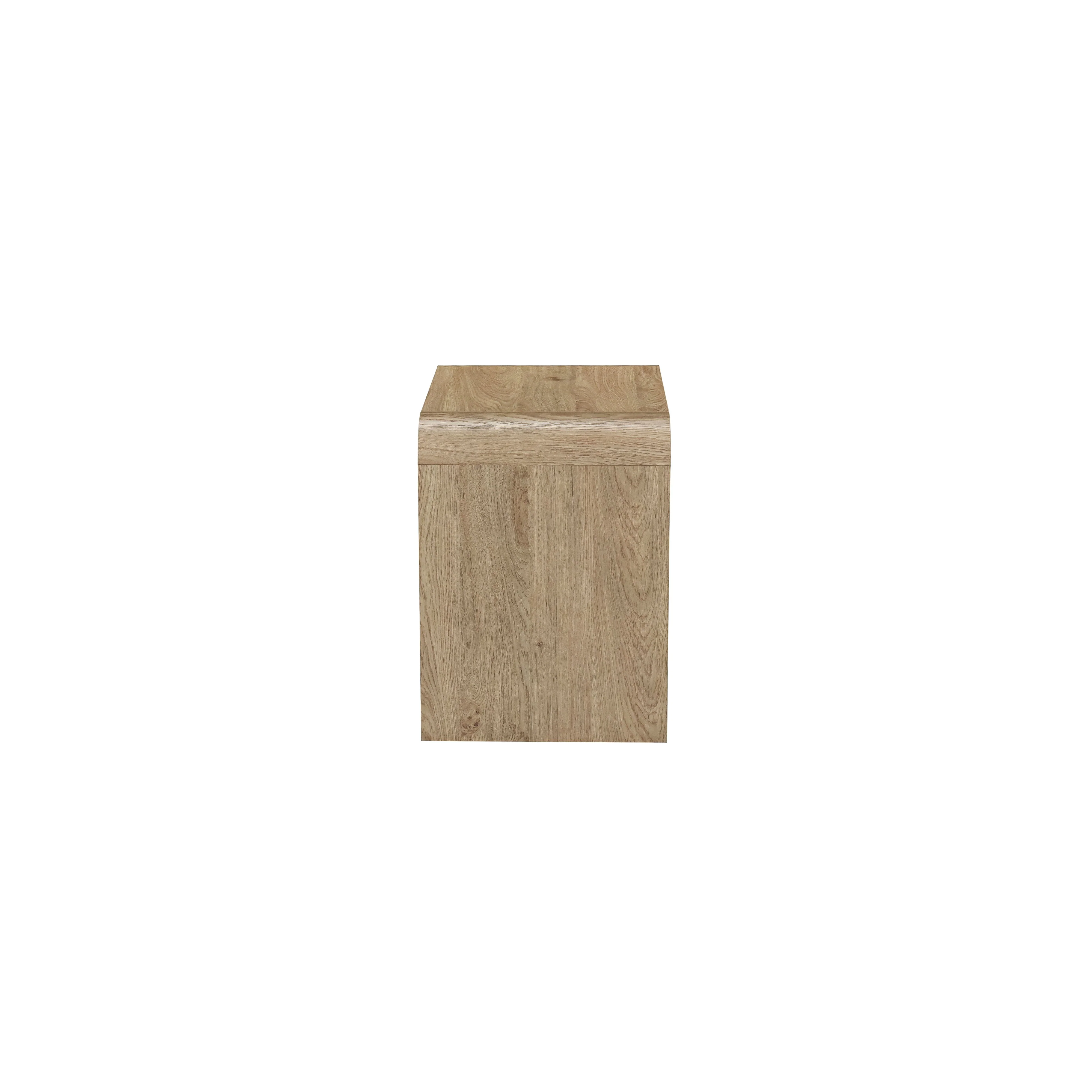 Mara One Drawer End Table / Bedside Table-Natural - Image 4