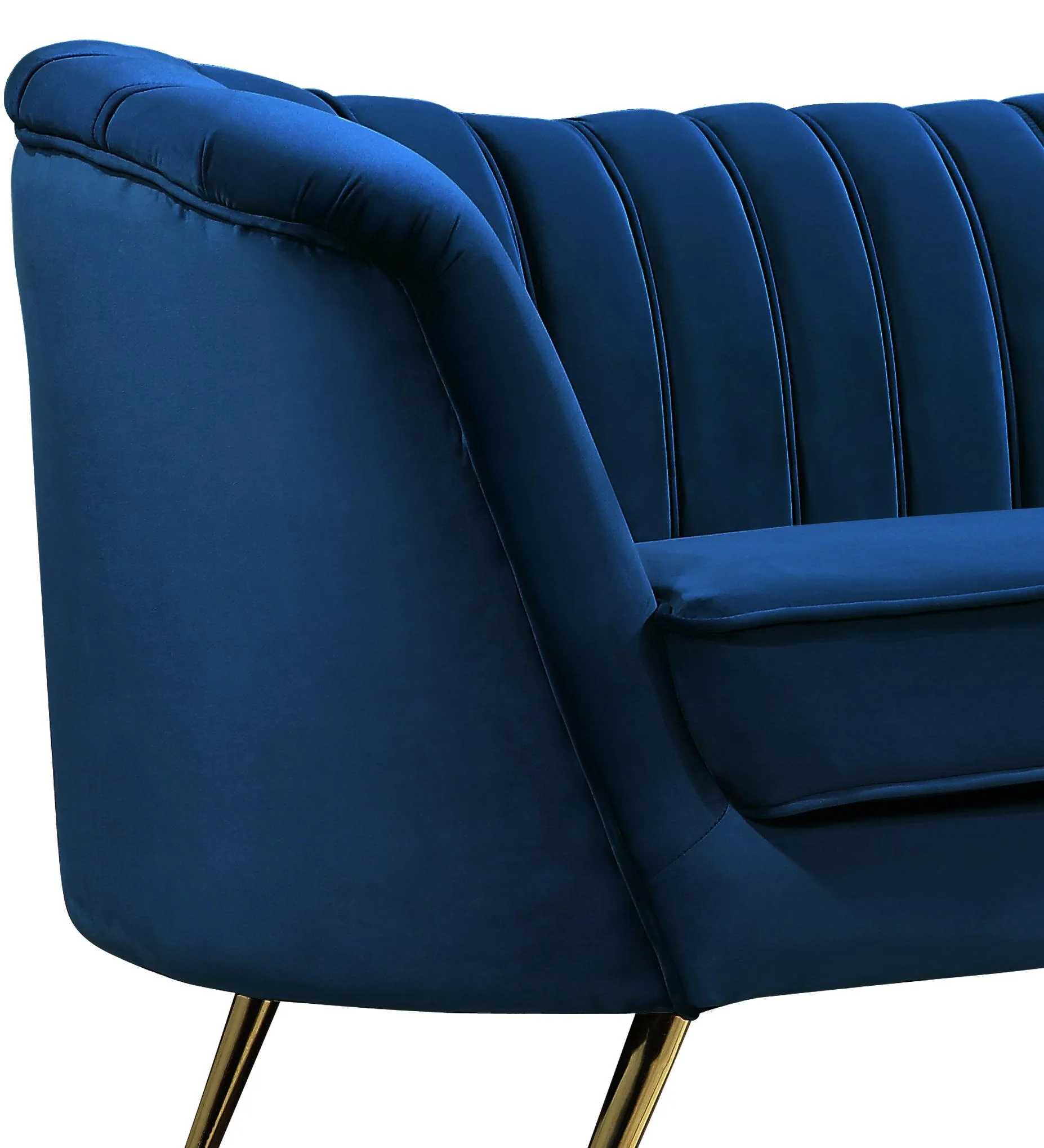 Margo Navy Velvet Chair - Image 3