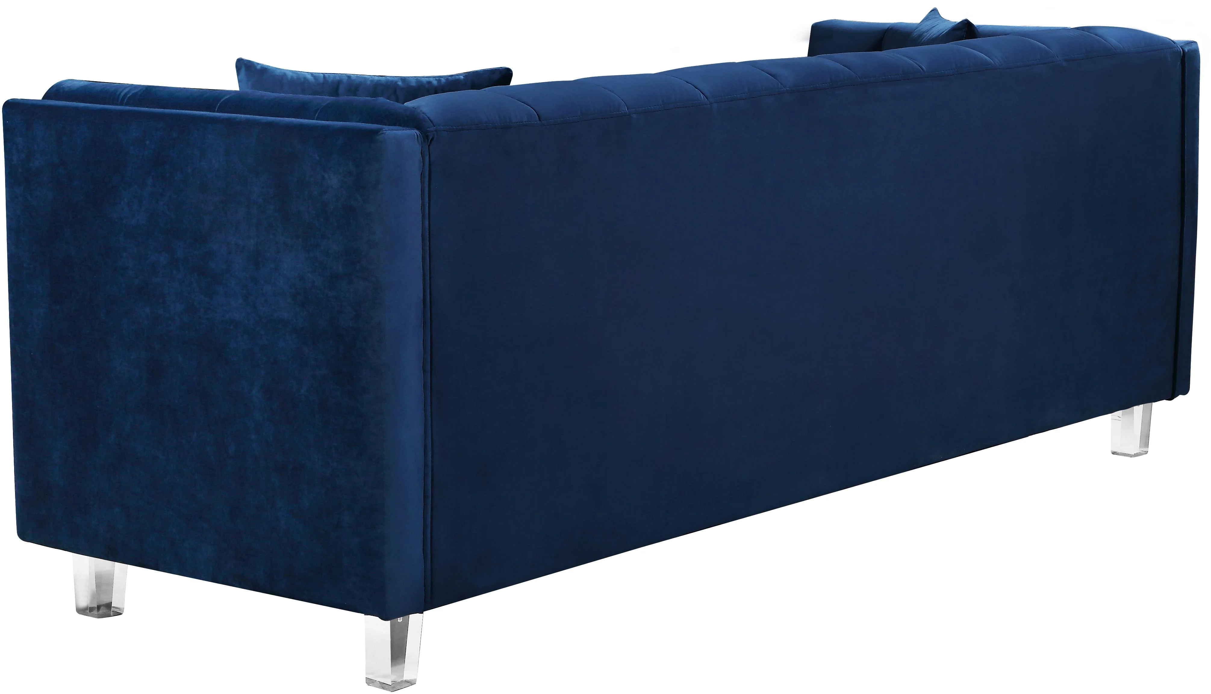 Mariel Navy Velvet Sofa - Image 3