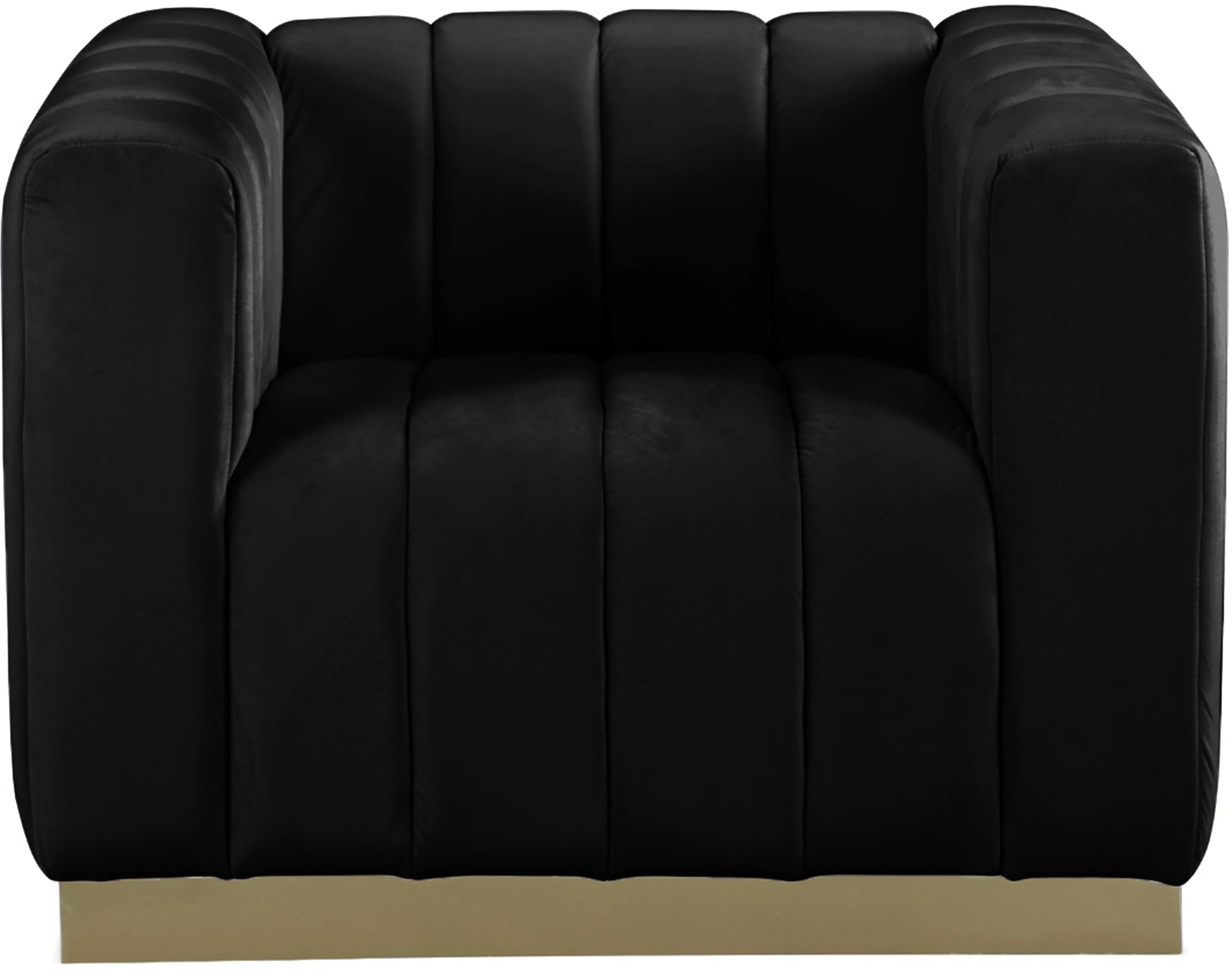 Marlon Black Velvet Chair - Image 4
