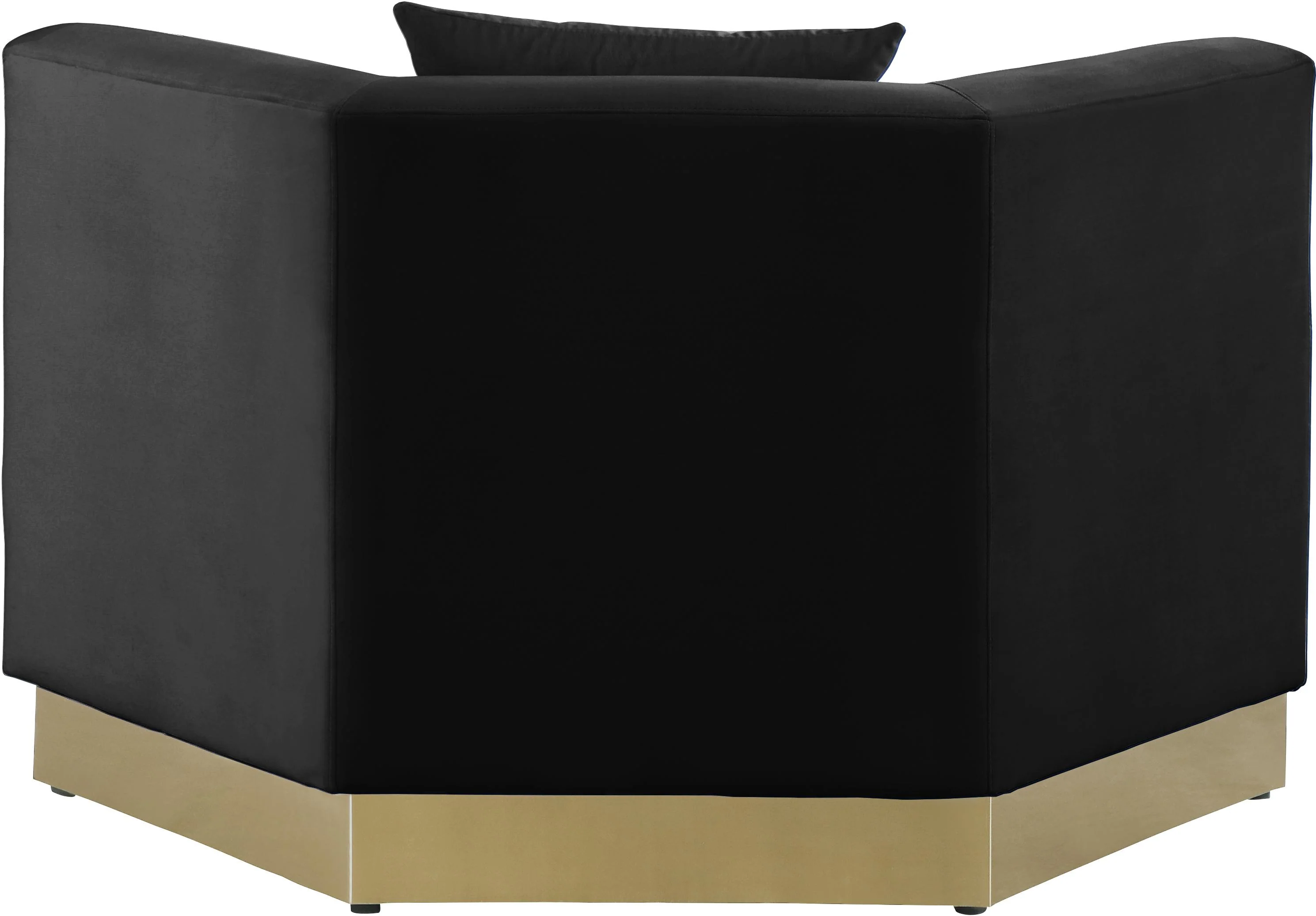 Marquis Black Velvet Chair - Image 3
