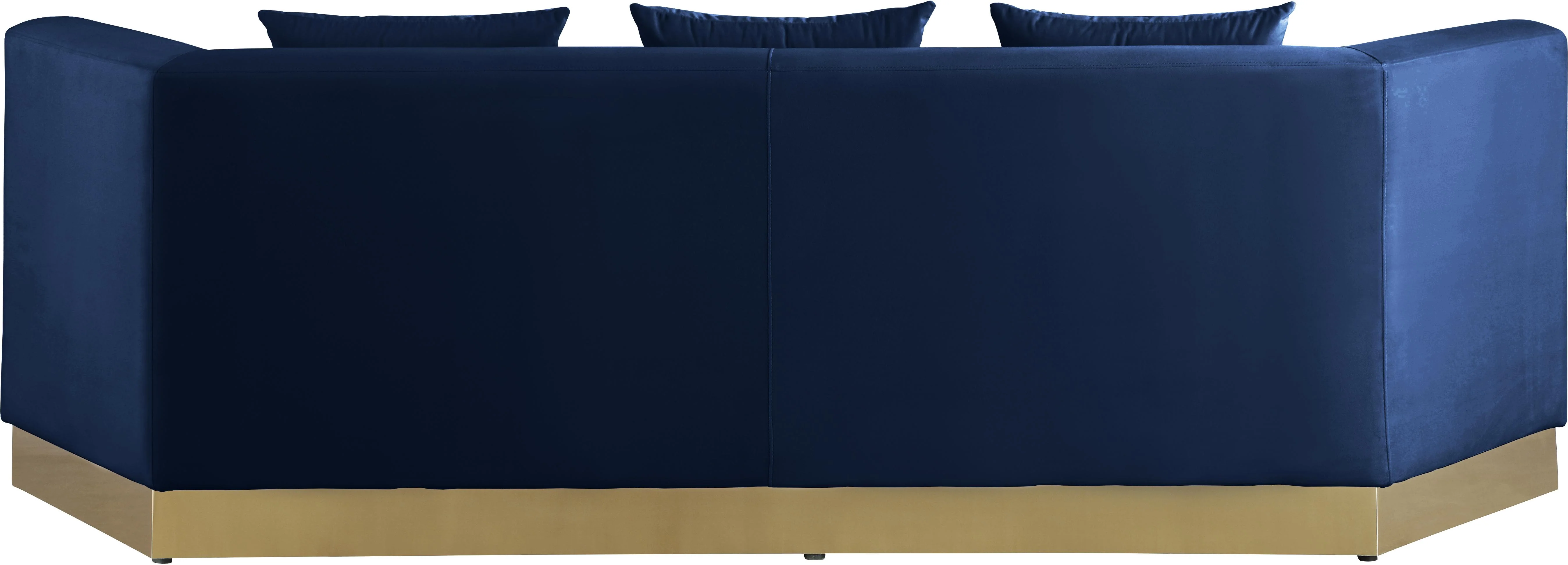 Marquis Navy Velvet Sofa - Image 2