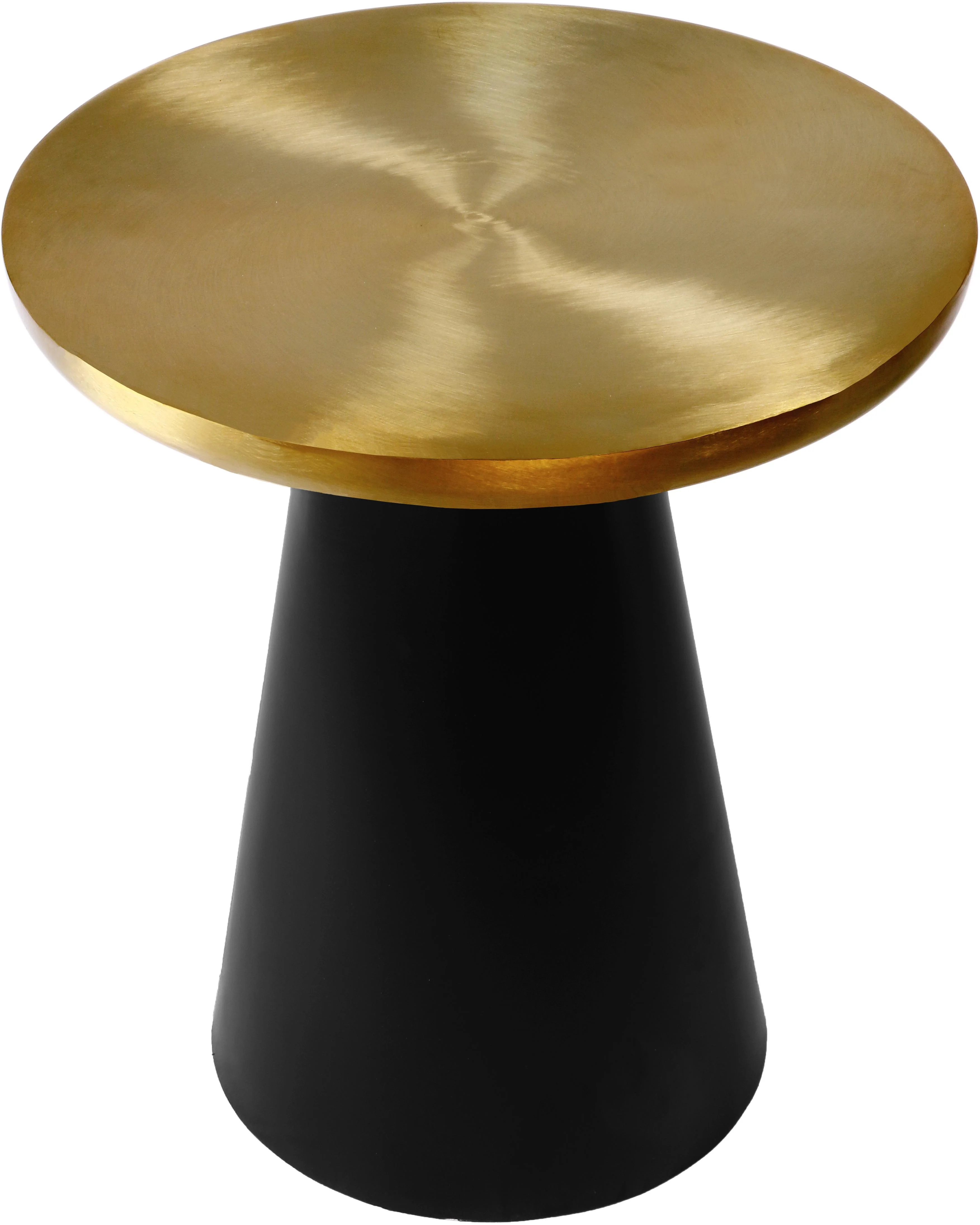 Martini Brushed Gold/Matte Black End Table - Image 2