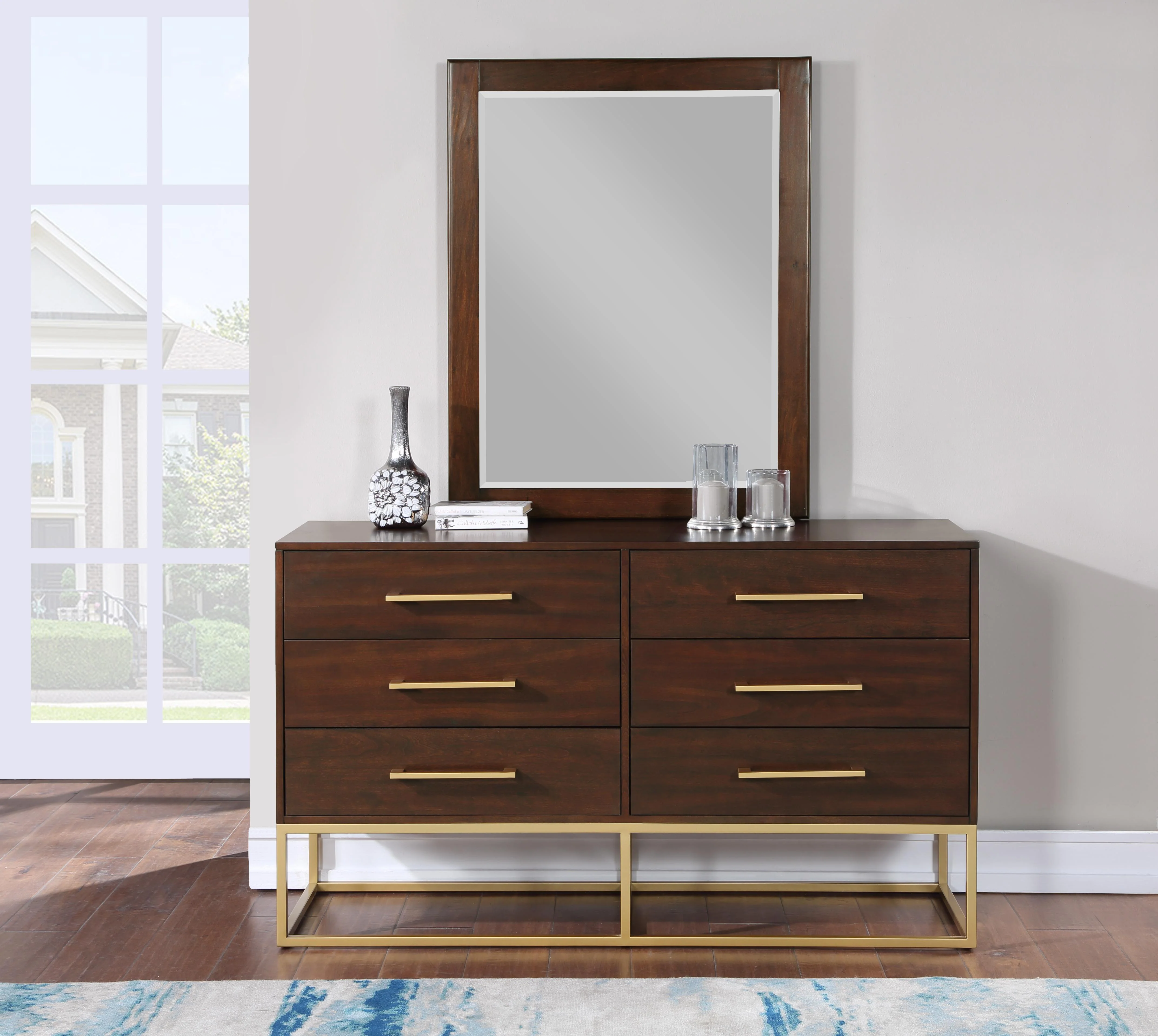 Maxine Cherry / Gold Dresser - Image 2