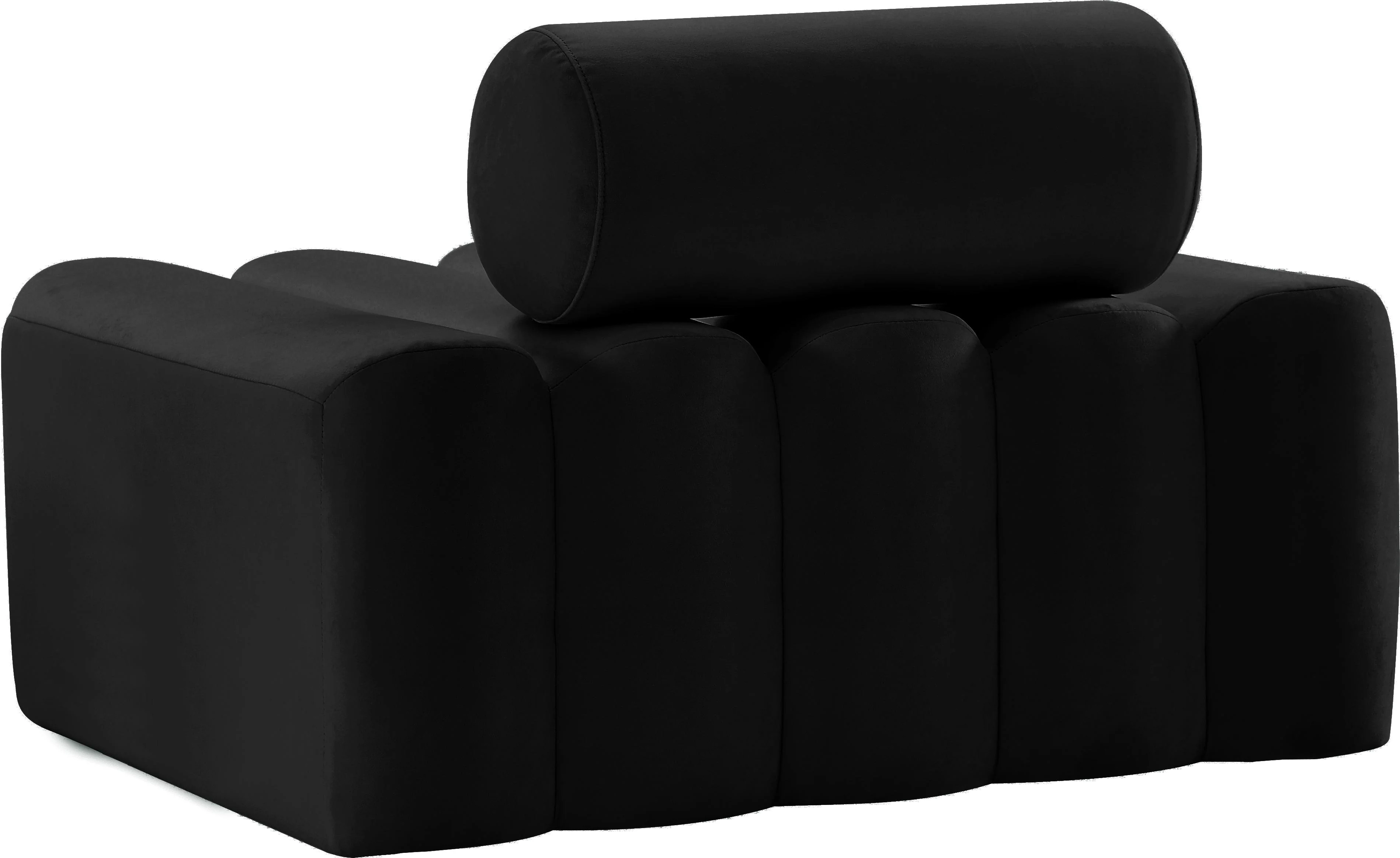 Melody Black Velvet Chair - Image 3