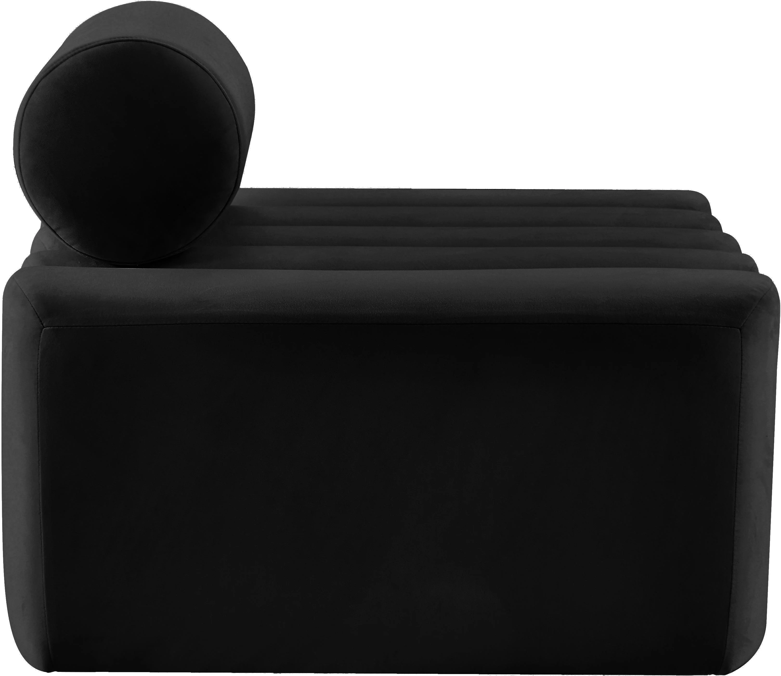 Melody Black Velvet Chair - Image 4