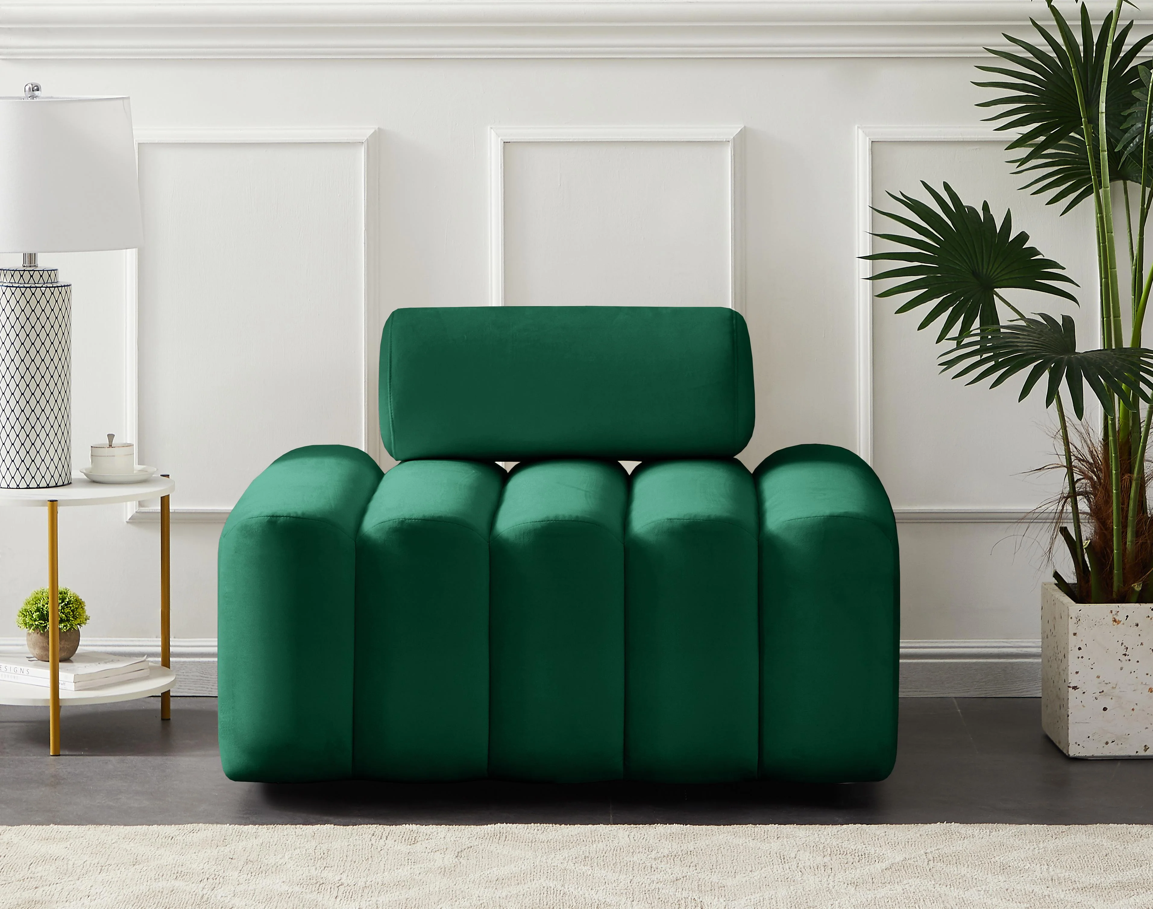 Melody Green Velvet Chair - Image 2