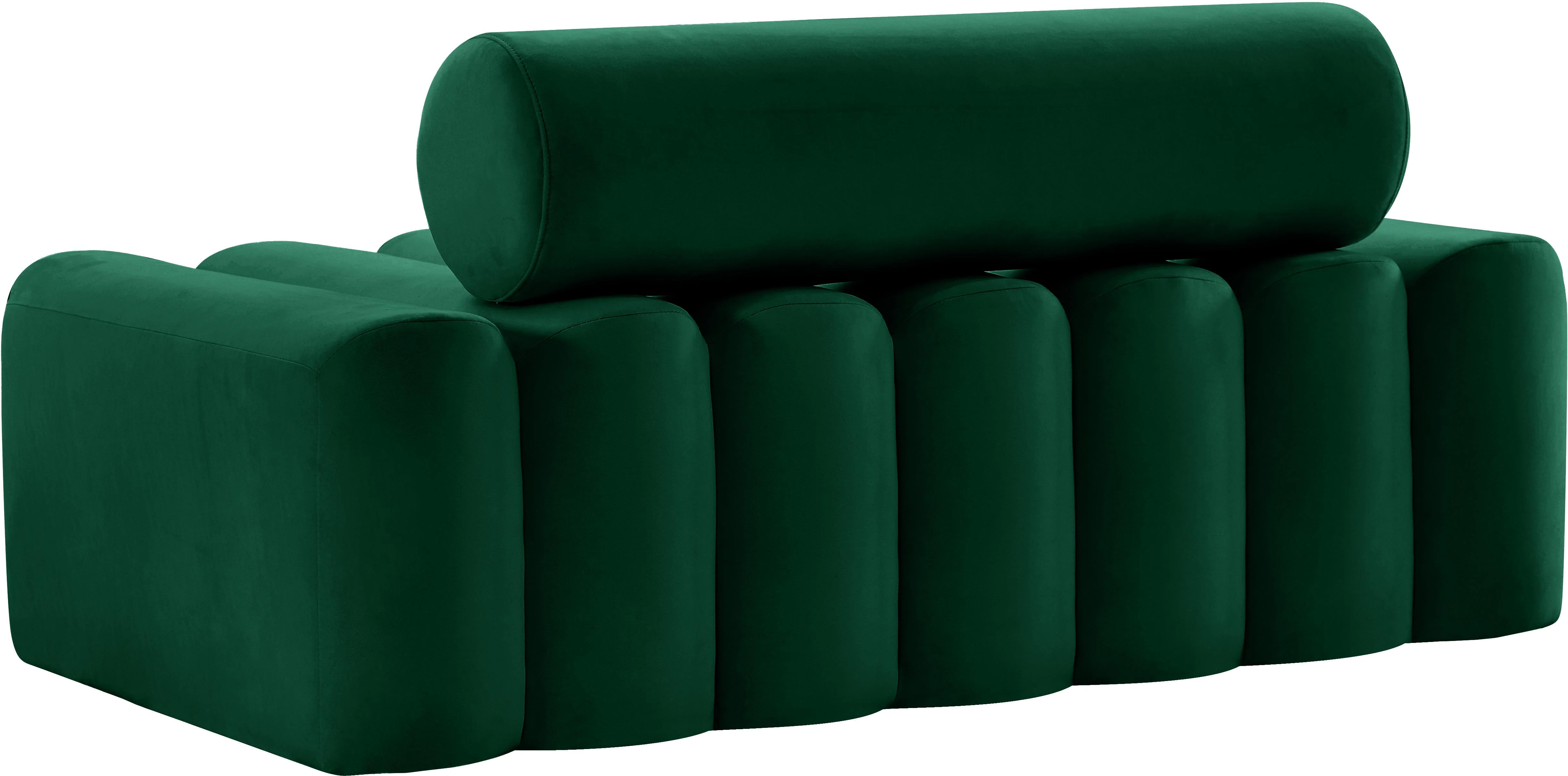Melody Green Velvet Loveseat - Image 3