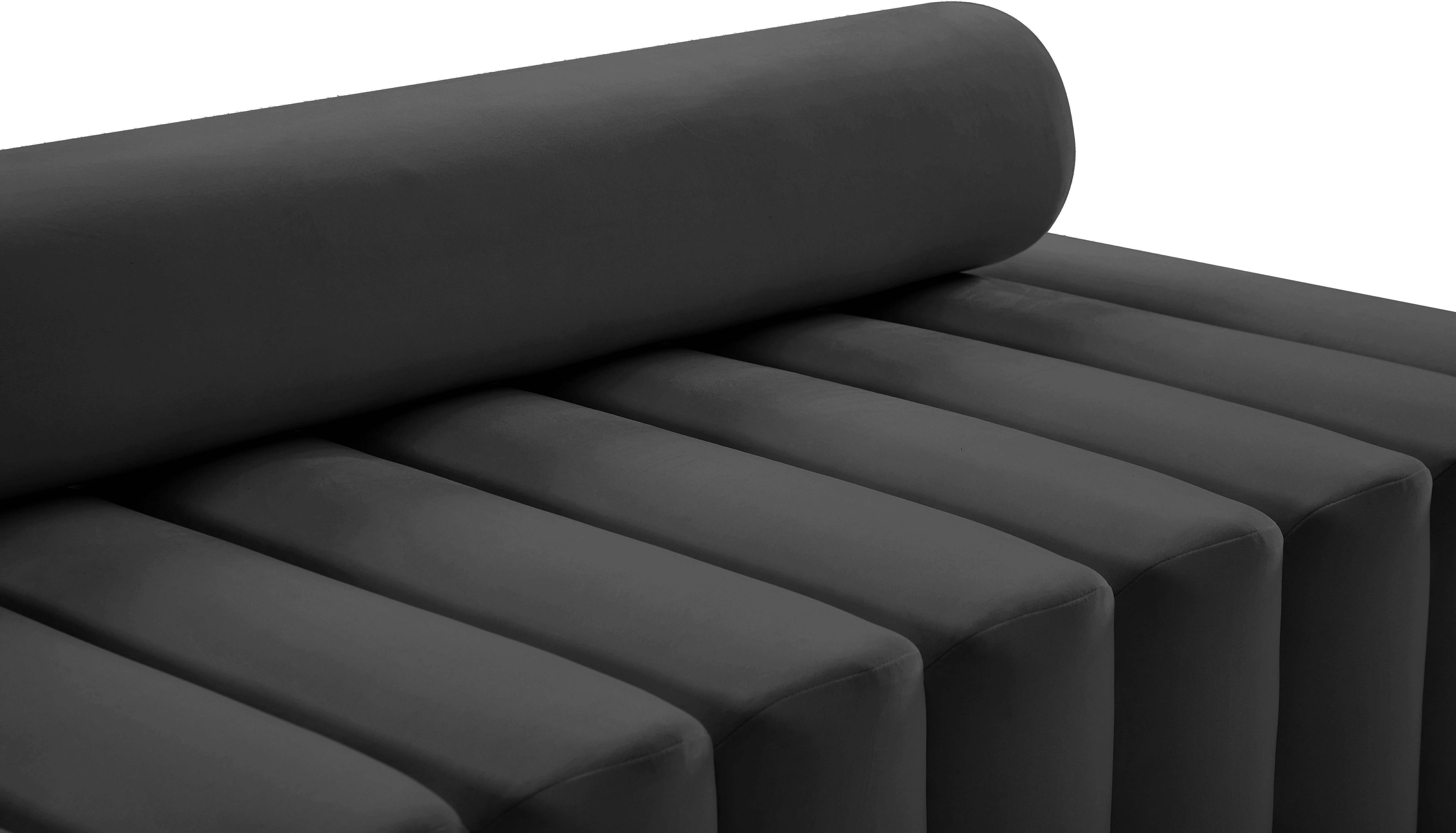 Melody Grey Velvet Loveseat - Image 7