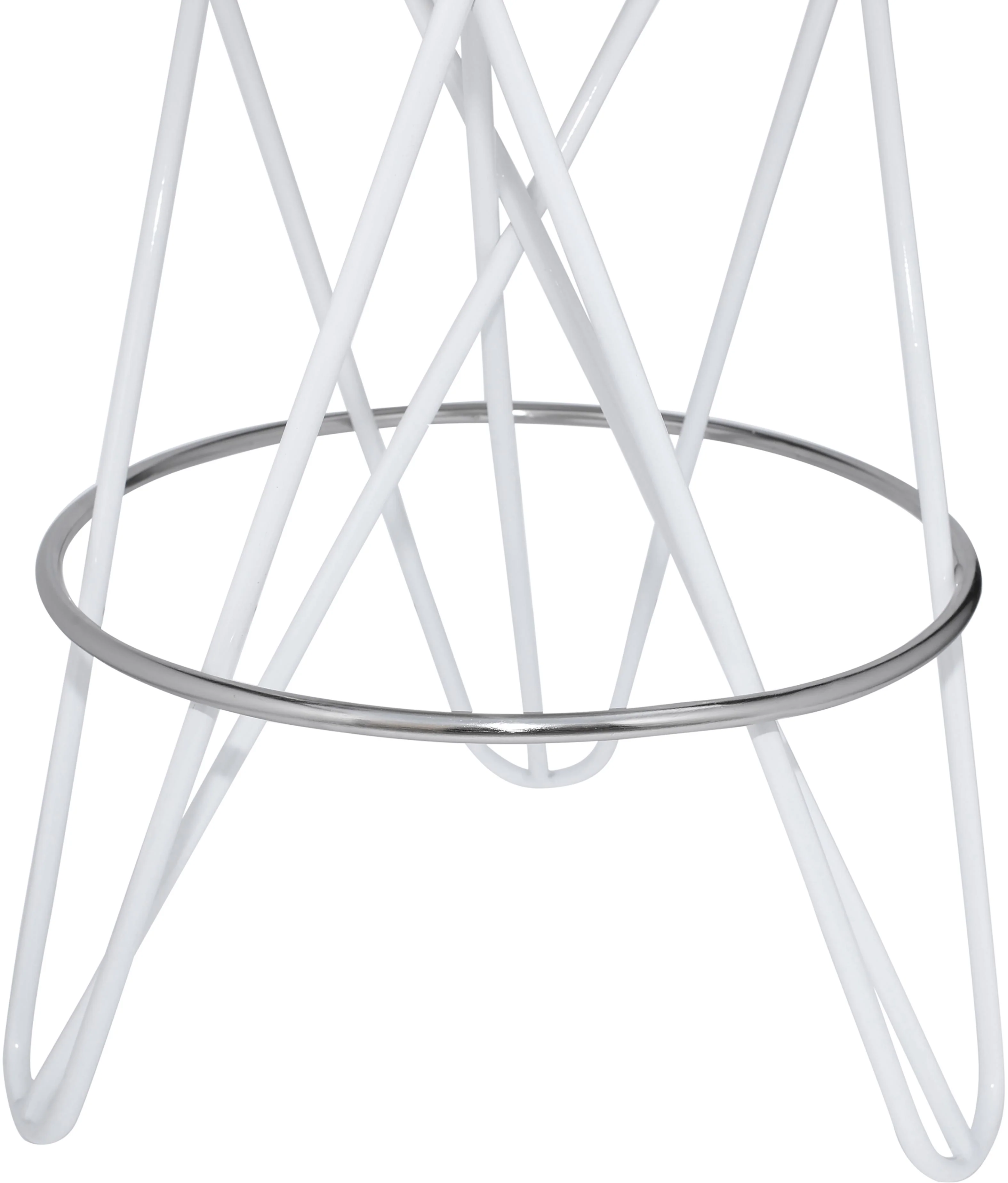 Mercury White / Silver Counter Stool - Image 5