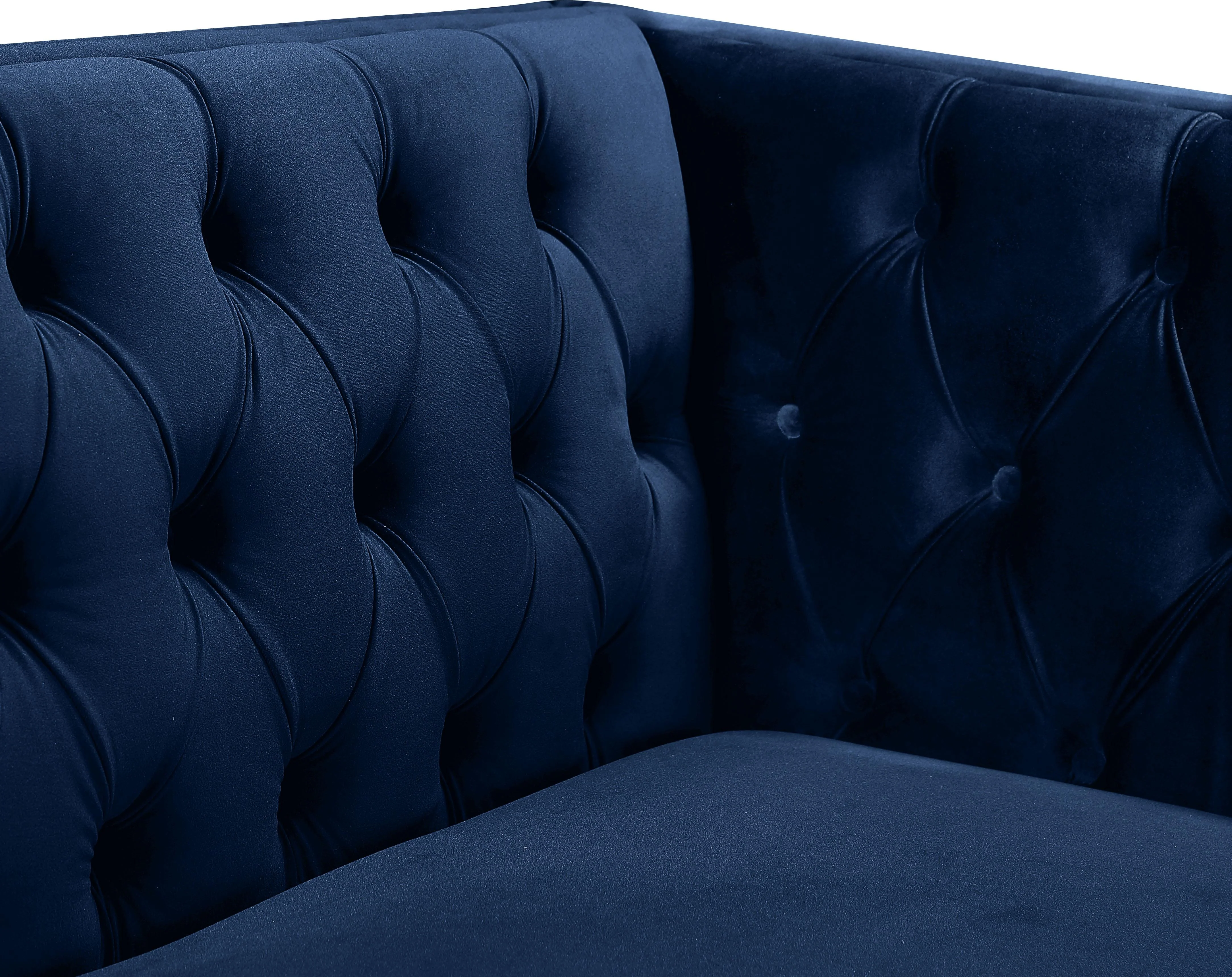 Michelle Navy Velvet Chair - Image 7