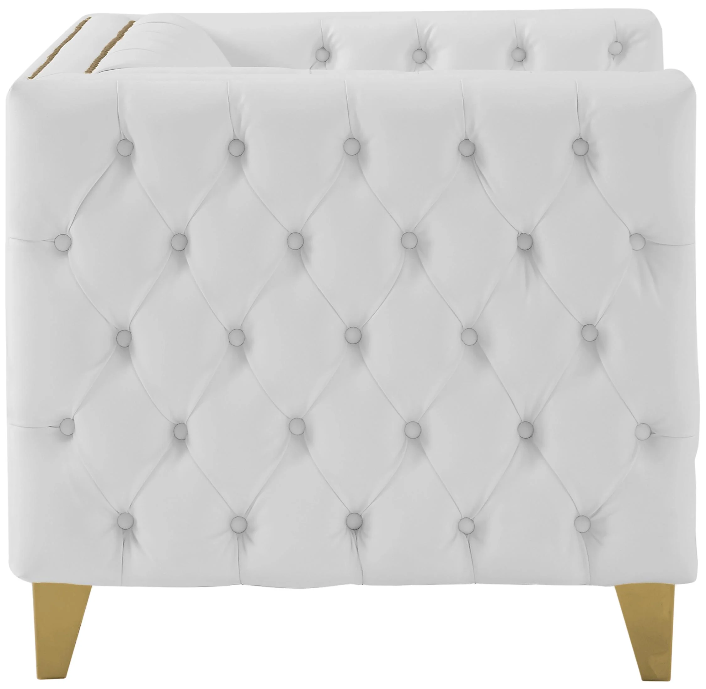 Michelle White Faux Leather Chair - Image 6