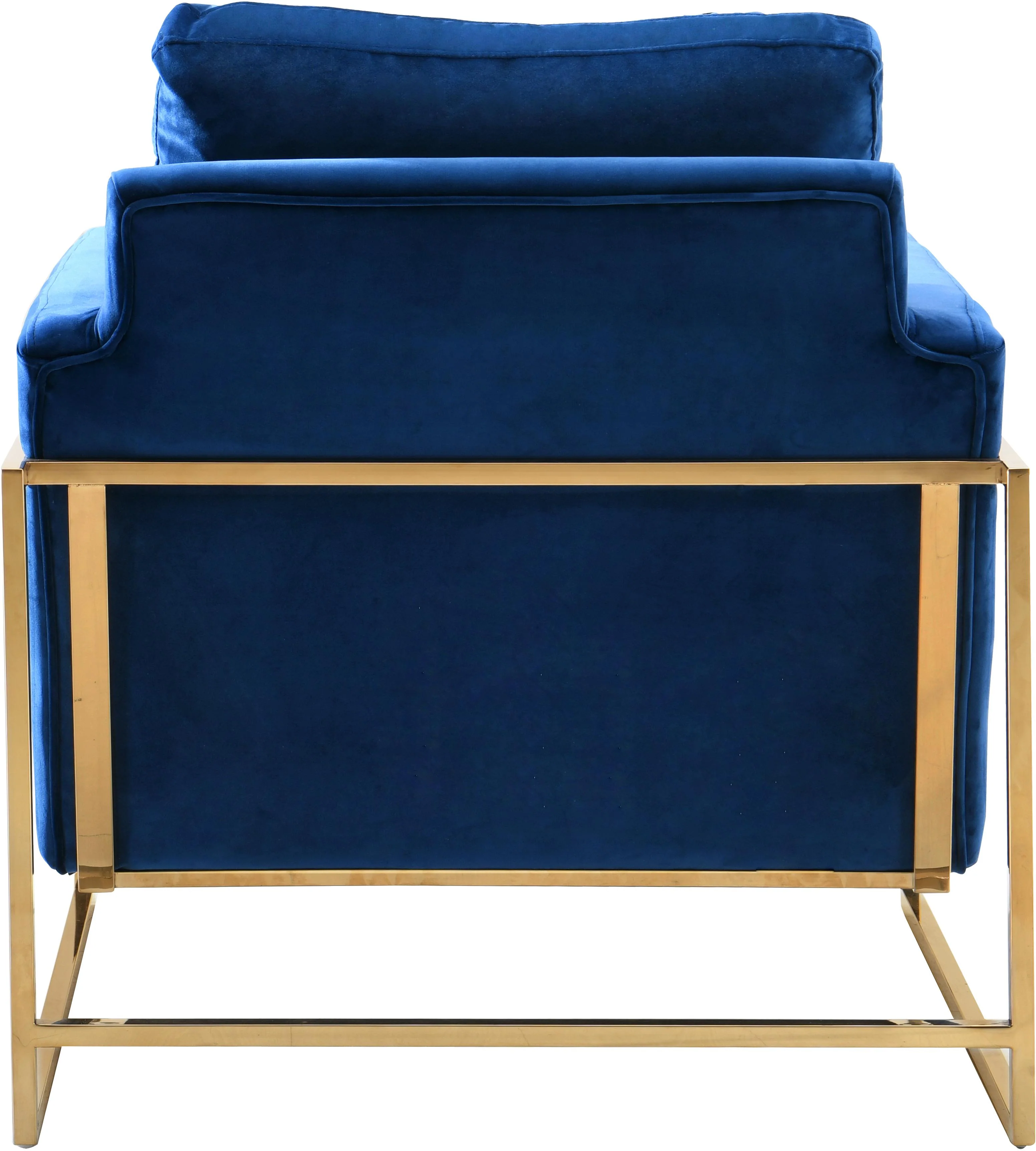 Mila Navy Velvet Chair - Image 4