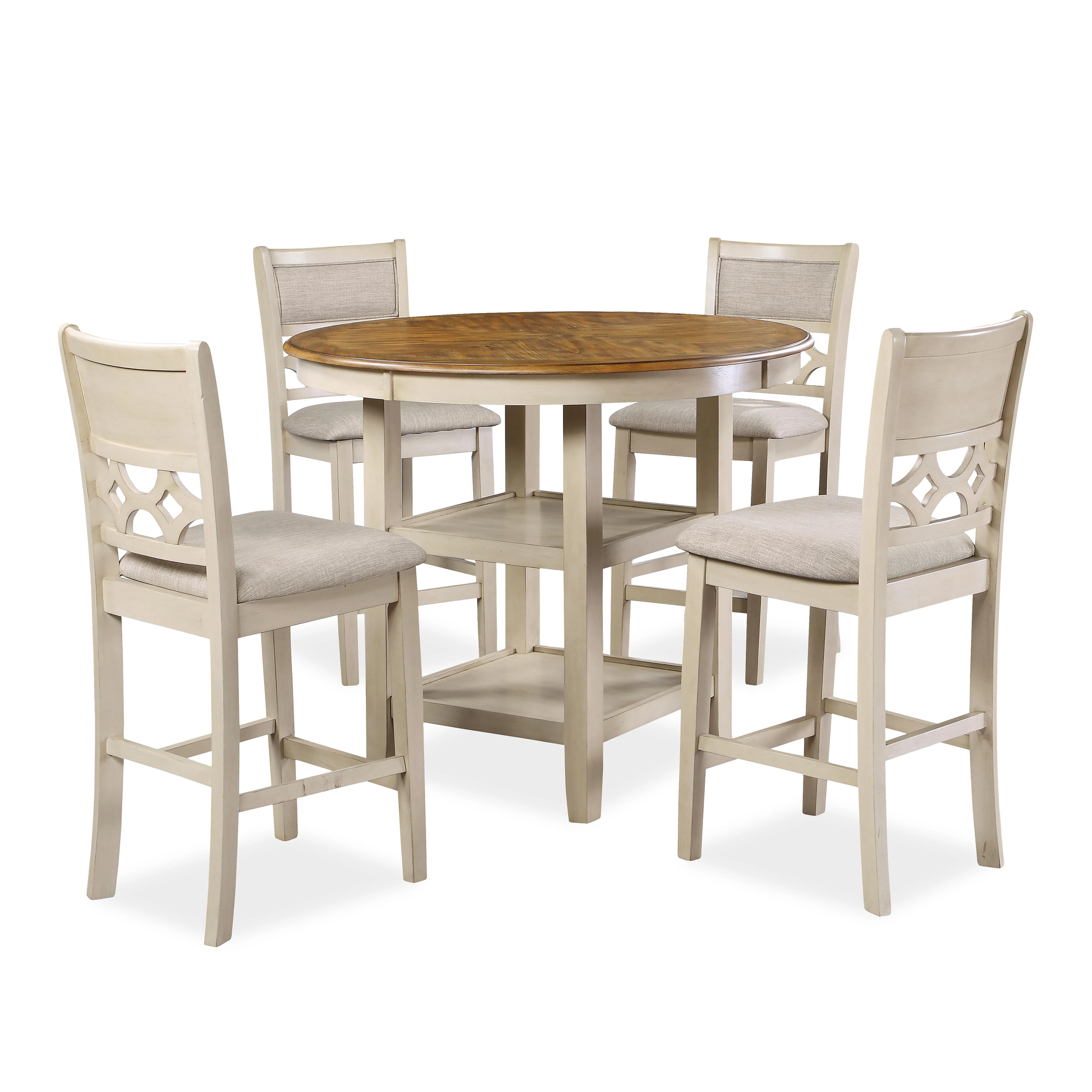 MITCHELL 5 PC COUNTER SET-TWO TONE BISQUE/BROWN - Image 2