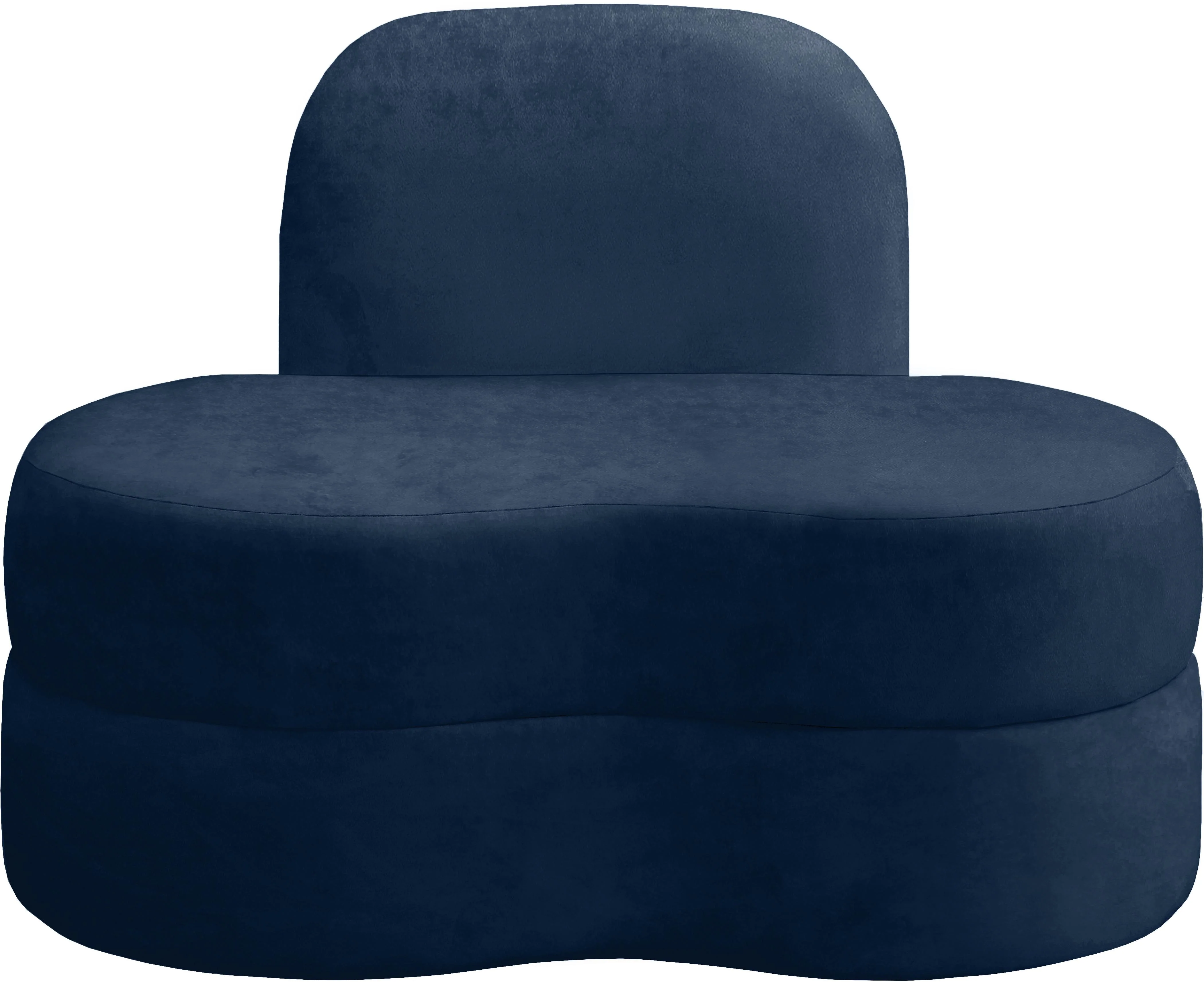 Mitzy Navy Velvet Chair - Image 5