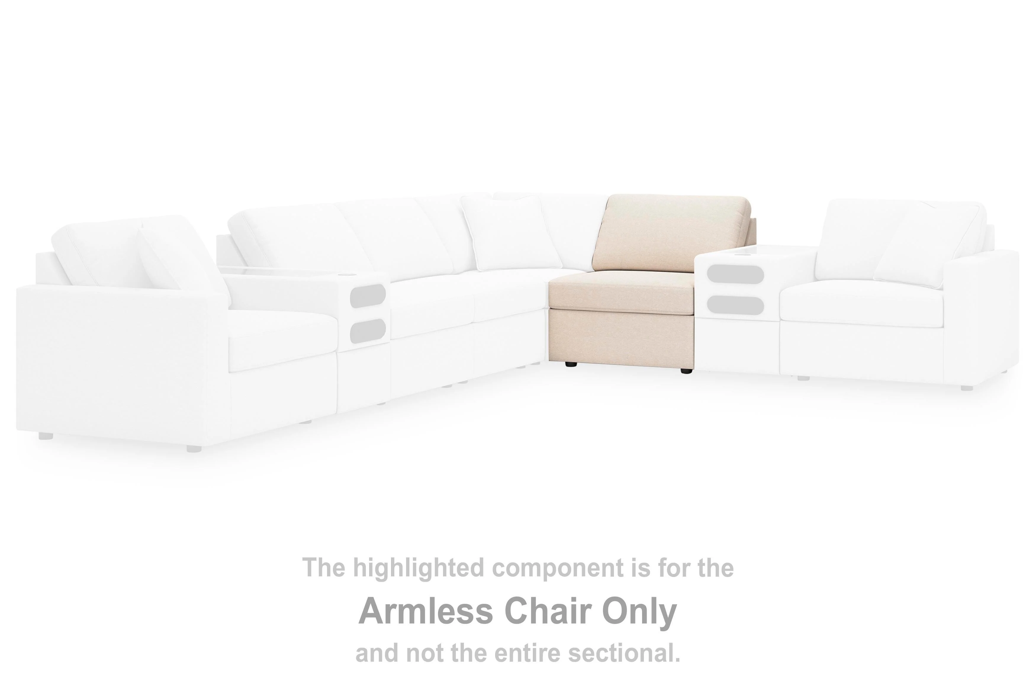 Modmax Balanced Sectional with Audio and Storage Consoles - Image 73