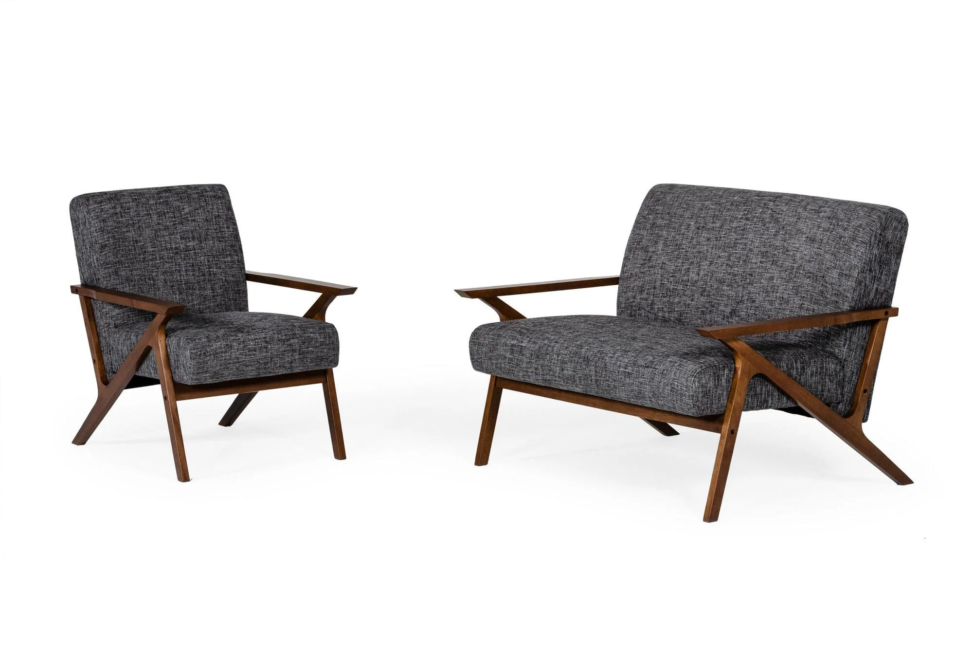 Modrest Candea Mid-Century Loveseat - Image 4