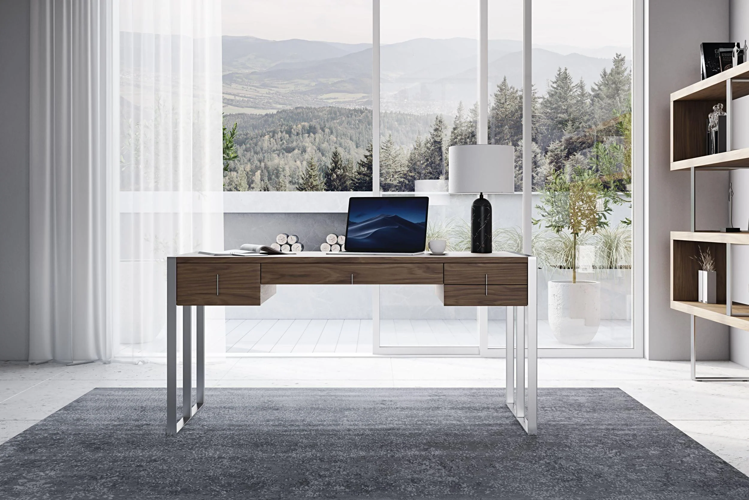 Modrest Orcutt Modern Office Desk - Image 4