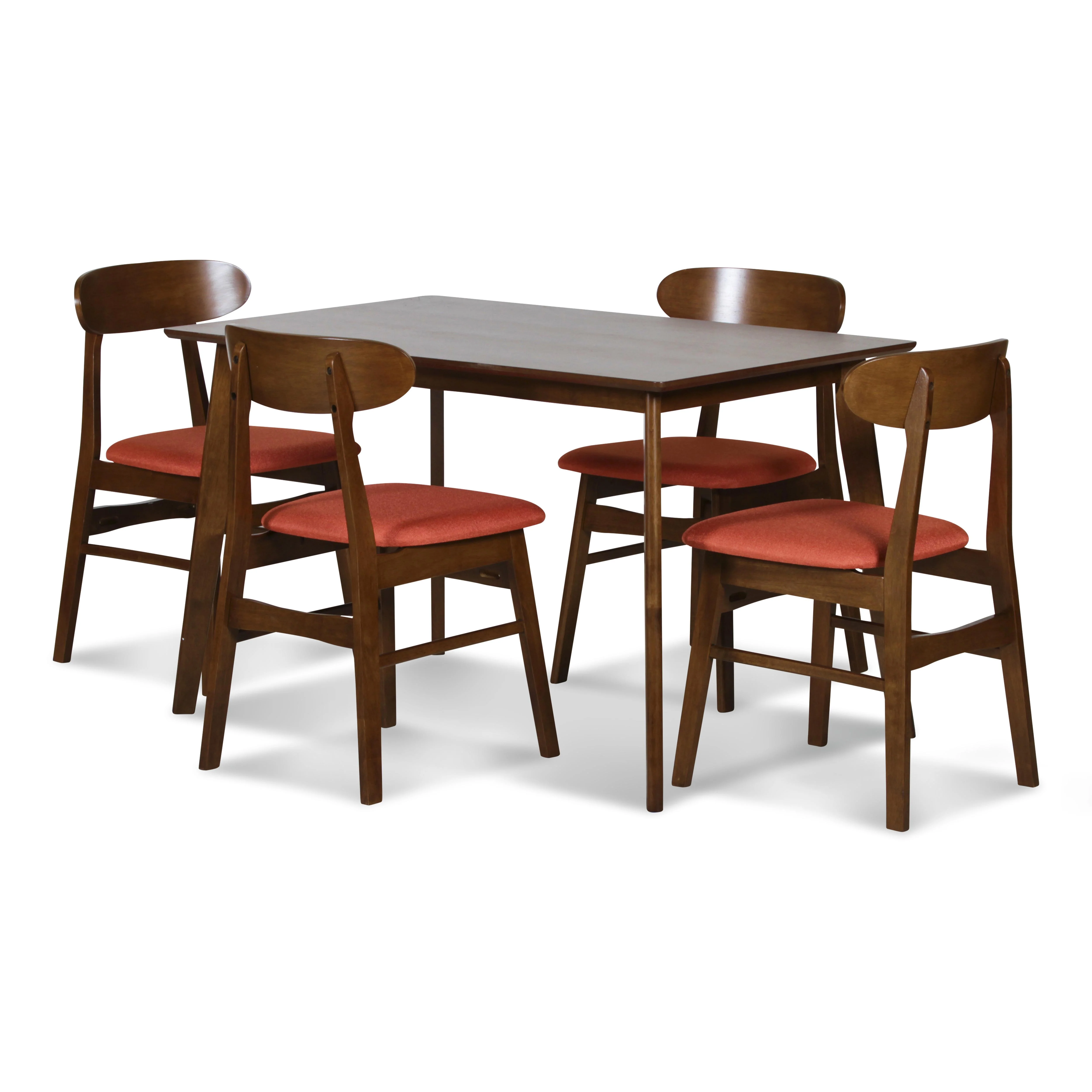 MOROCCO DINING CHAIR W/ORANGE SEAT CUSHION - Image 4