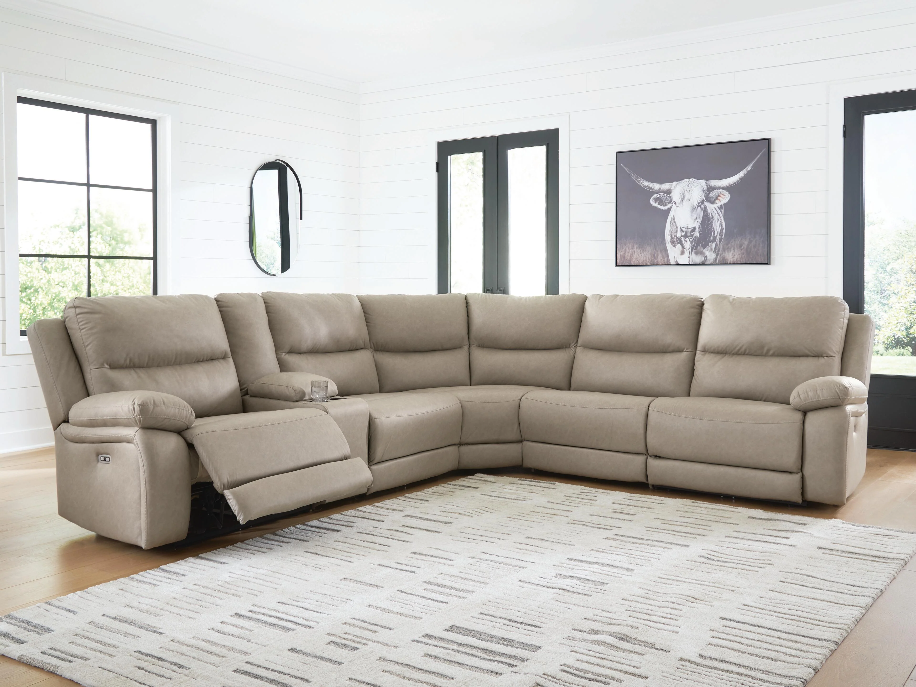 Narwhal Place Reclining Sectional with Storage Console - Image 2