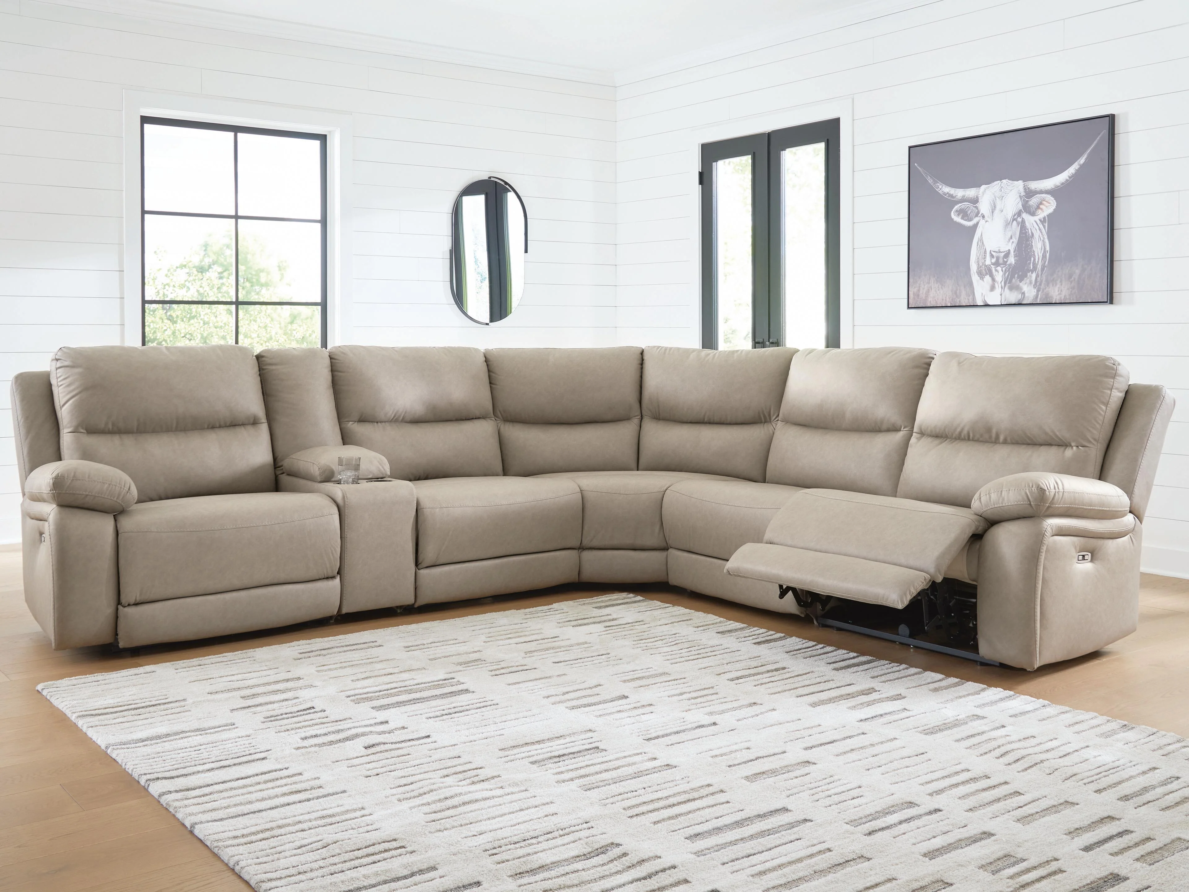 Narwhal Place Reclining Sectional with Storage Console - Image 3