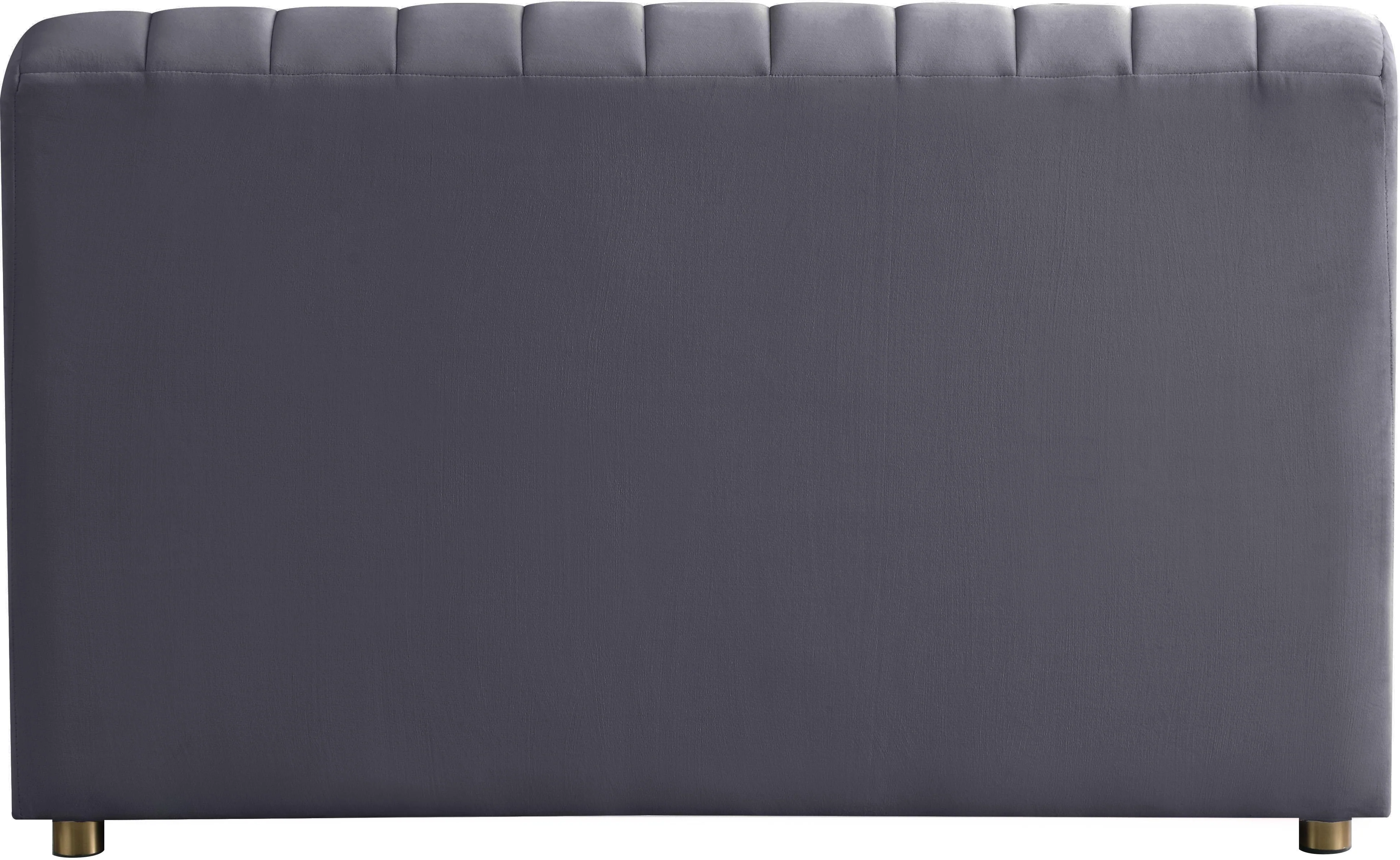 Naya Grey Velvet Chair - Image 3
