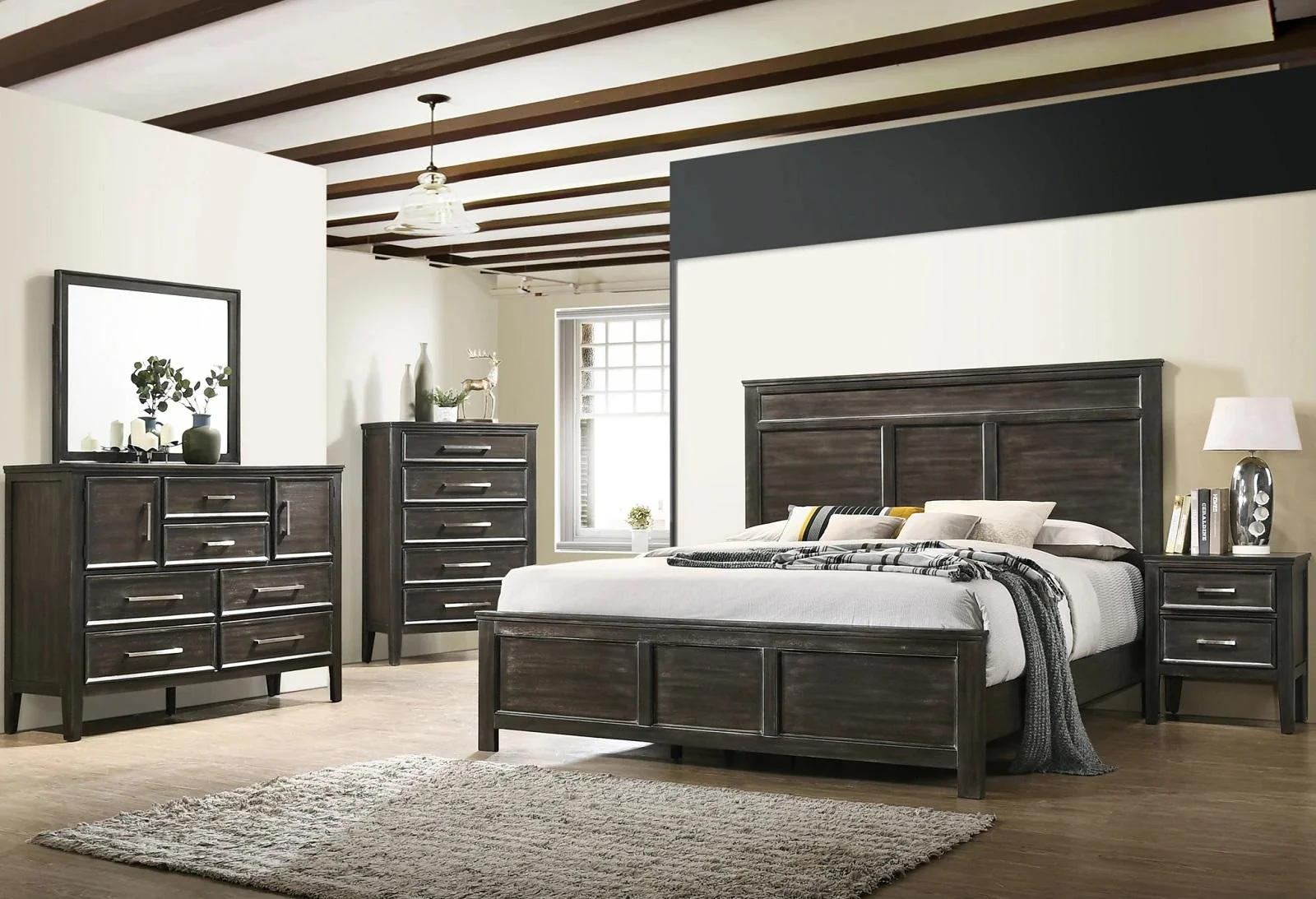 New Classic Furniture Andover 6 Drawer Dresser in Nutmeg - Image 4