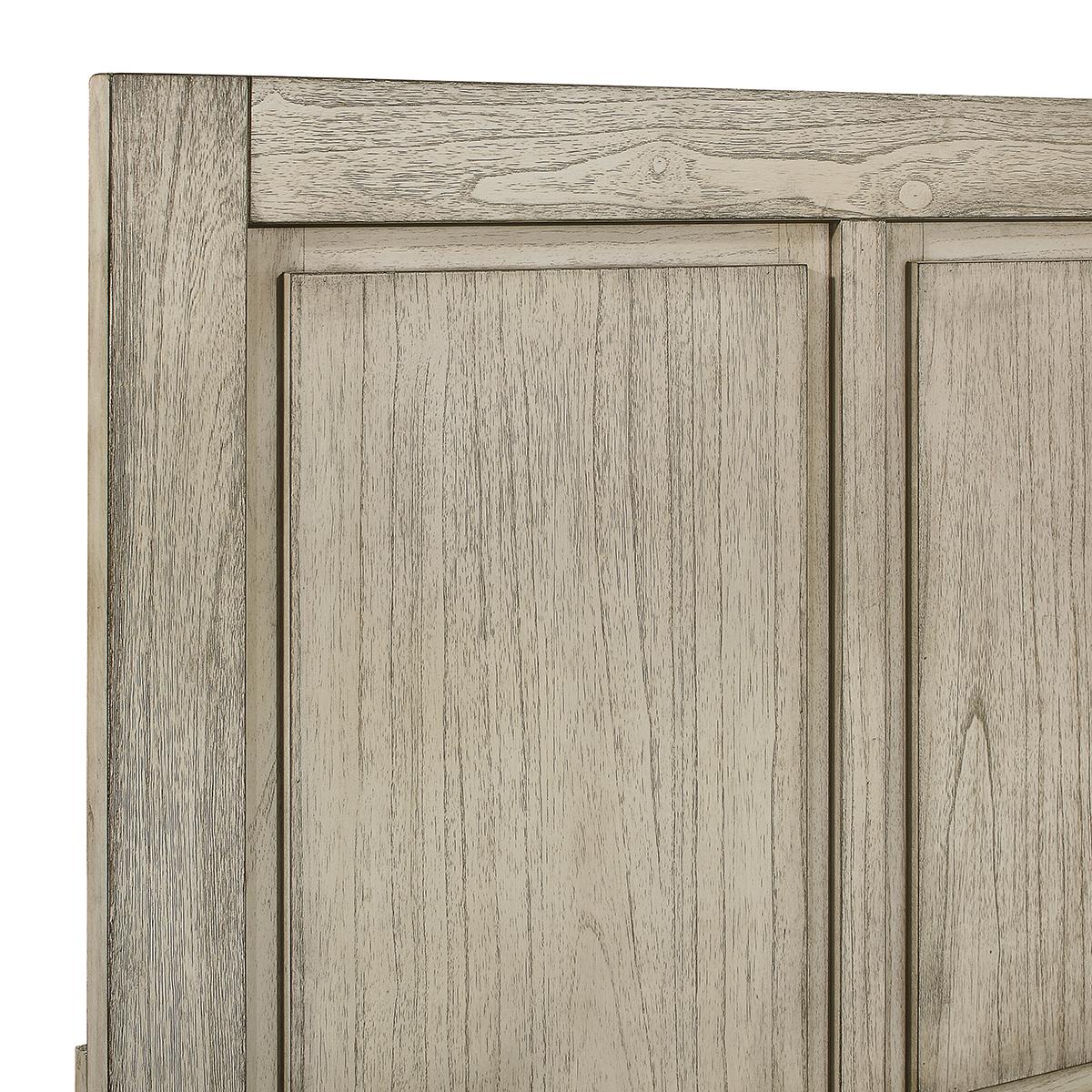 New Classic Furniture Ashland Queen Panel Bed in Rustic White - Image 5