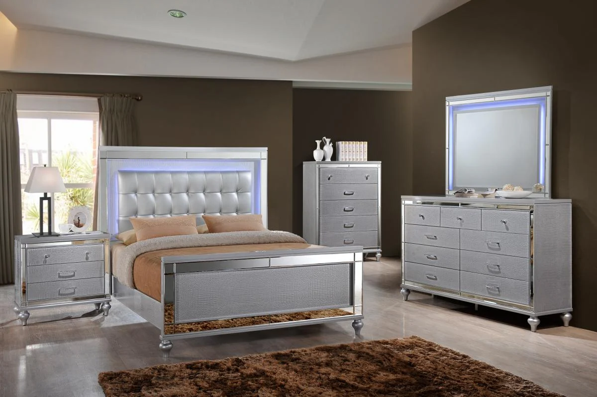New Classic Furniture Valentino Youth Twin Bed in Silver - Image 2