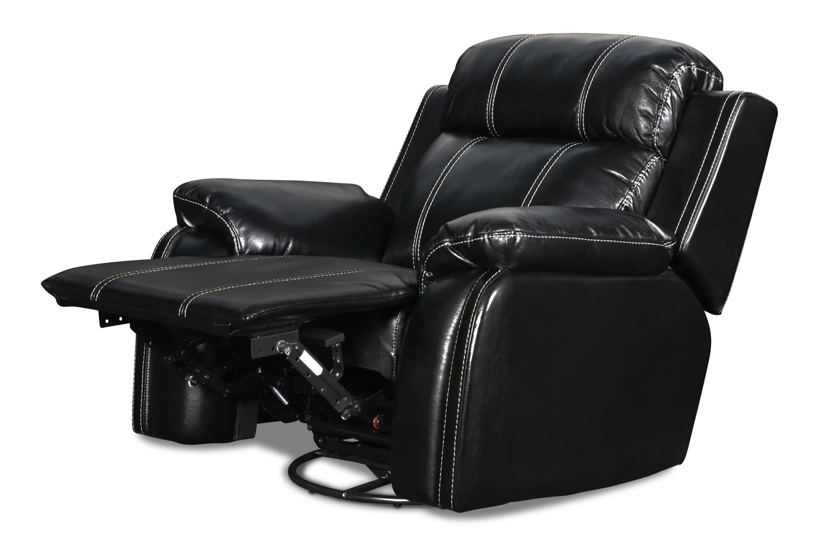 New Classic Fusion Swivel Glider Recliner in Black - Image 3