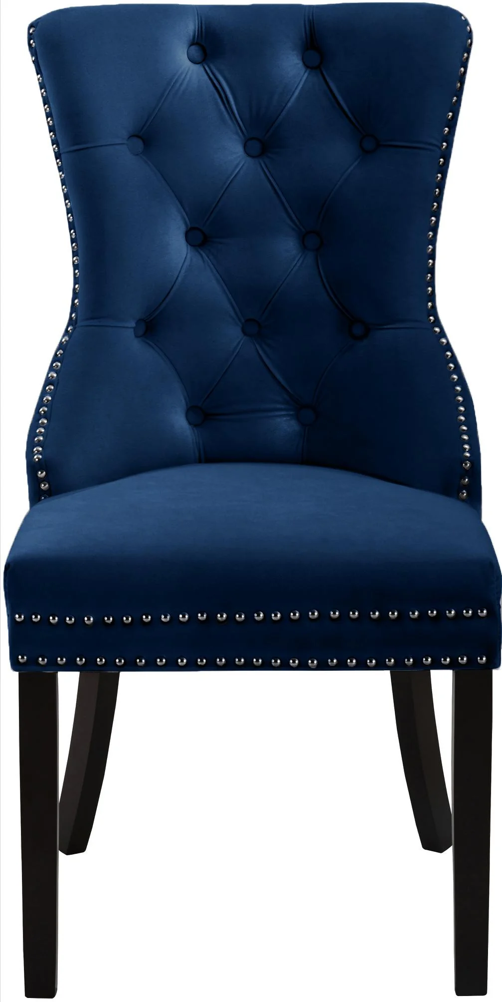 Nikki Navy Velvet Dining Chair - Image 5