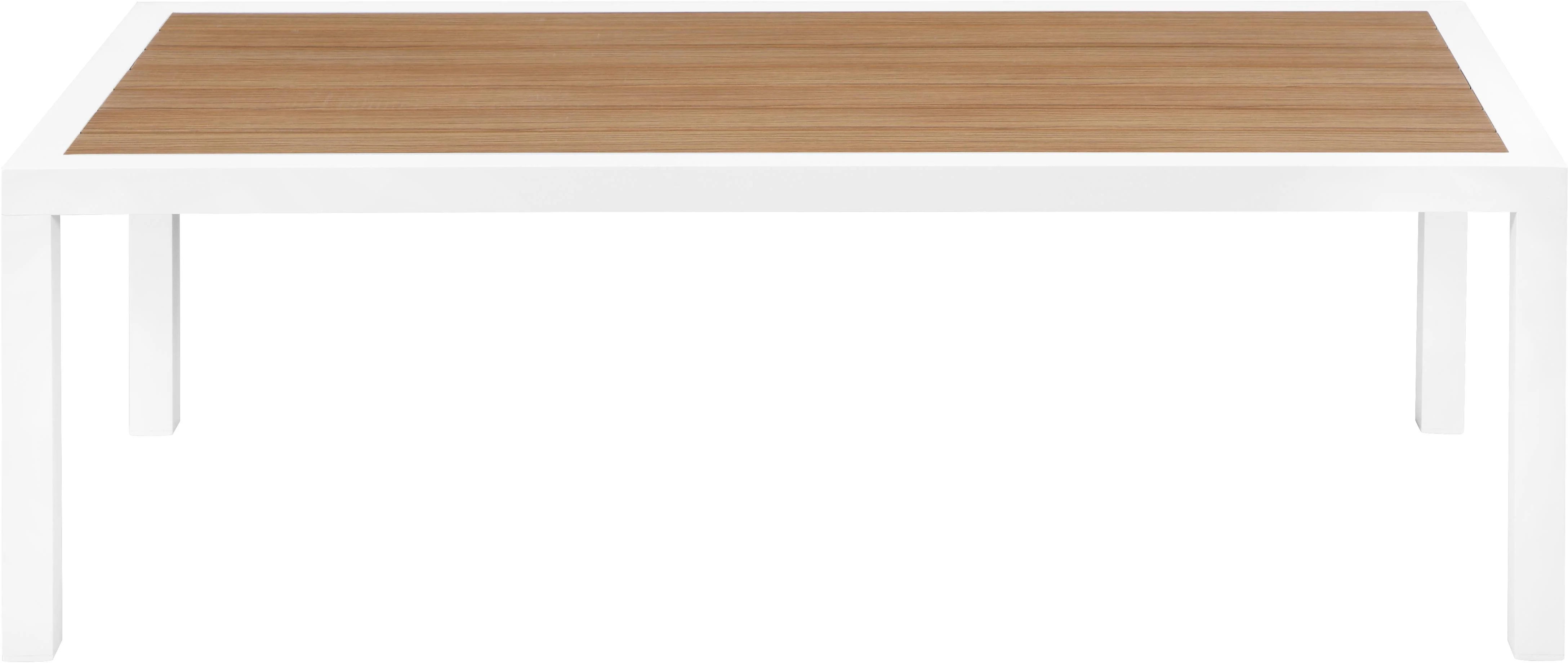 Nizuc Brown manufactured wood Outdoor Patio Aluminum Coffee Table - Image 3