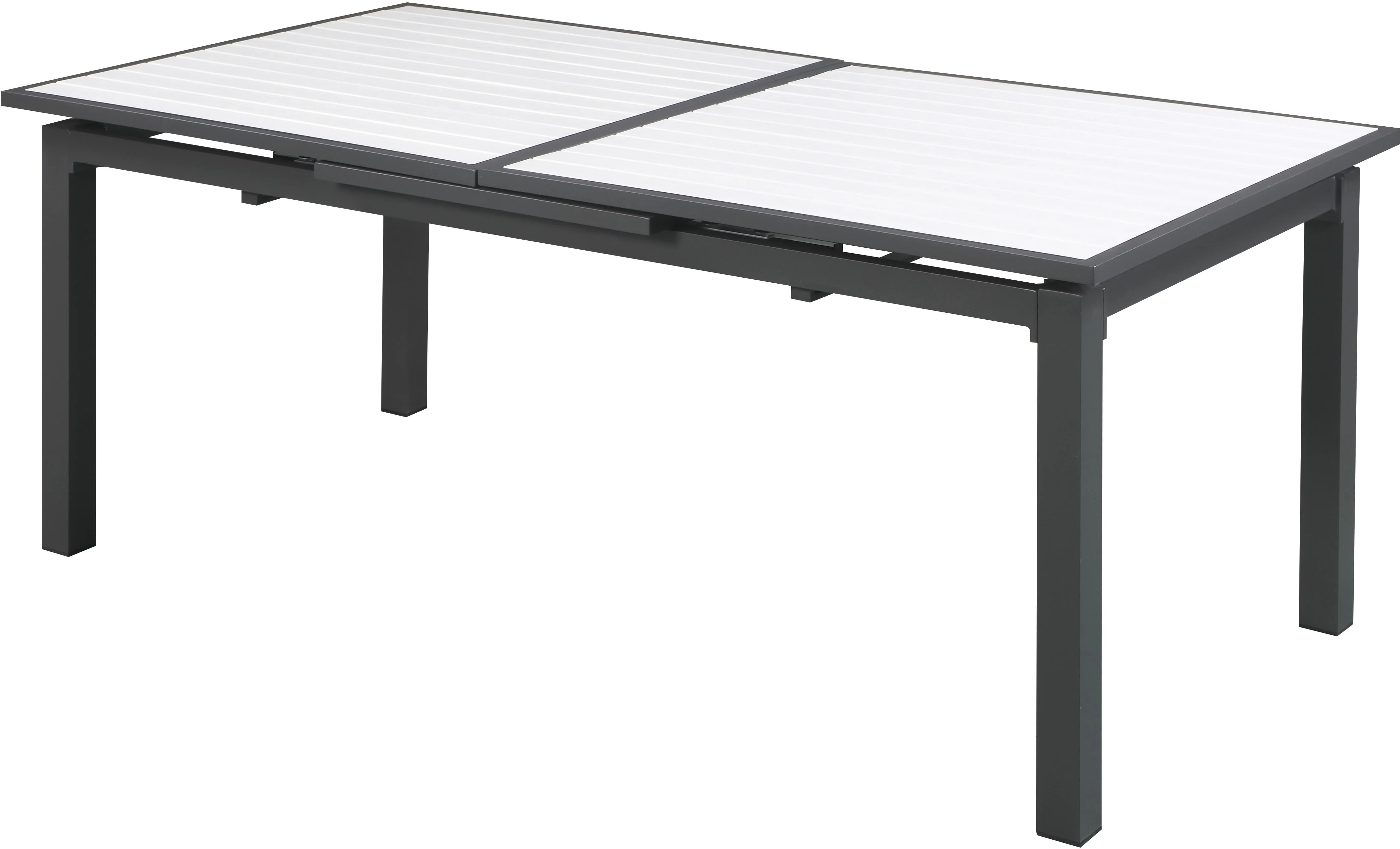 Nizuc White manufactured wood Outdoor Patio Aluminum Dining Table - Image 3