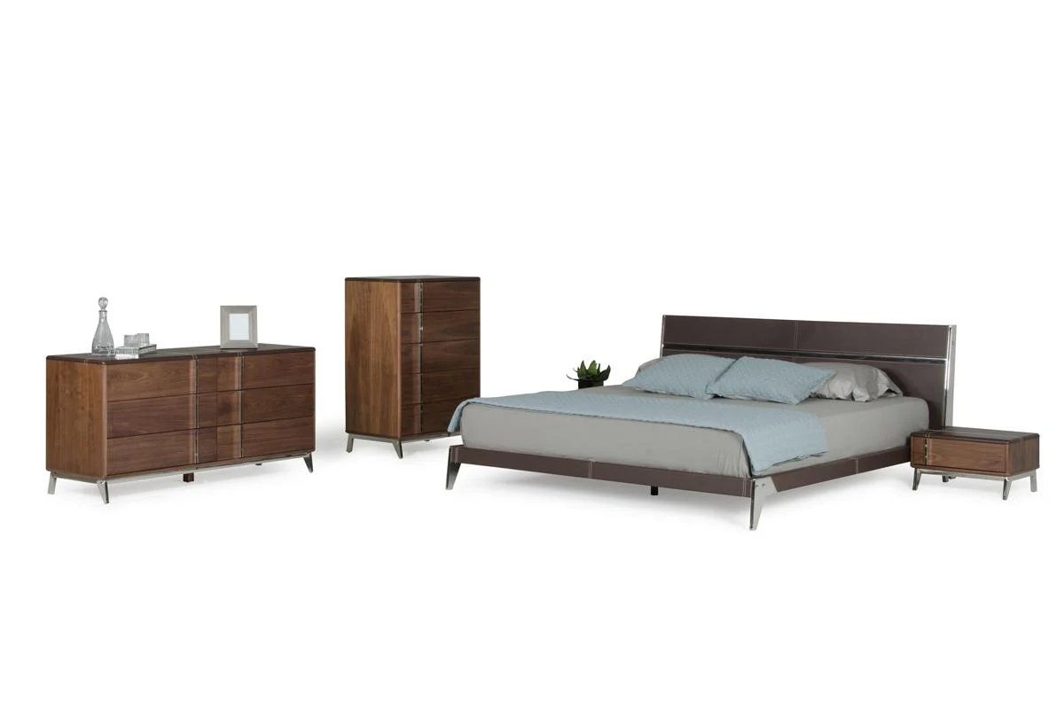 Nova Domus Ria Contemporary Brown Eco Contemporary Nightstand - Image 3