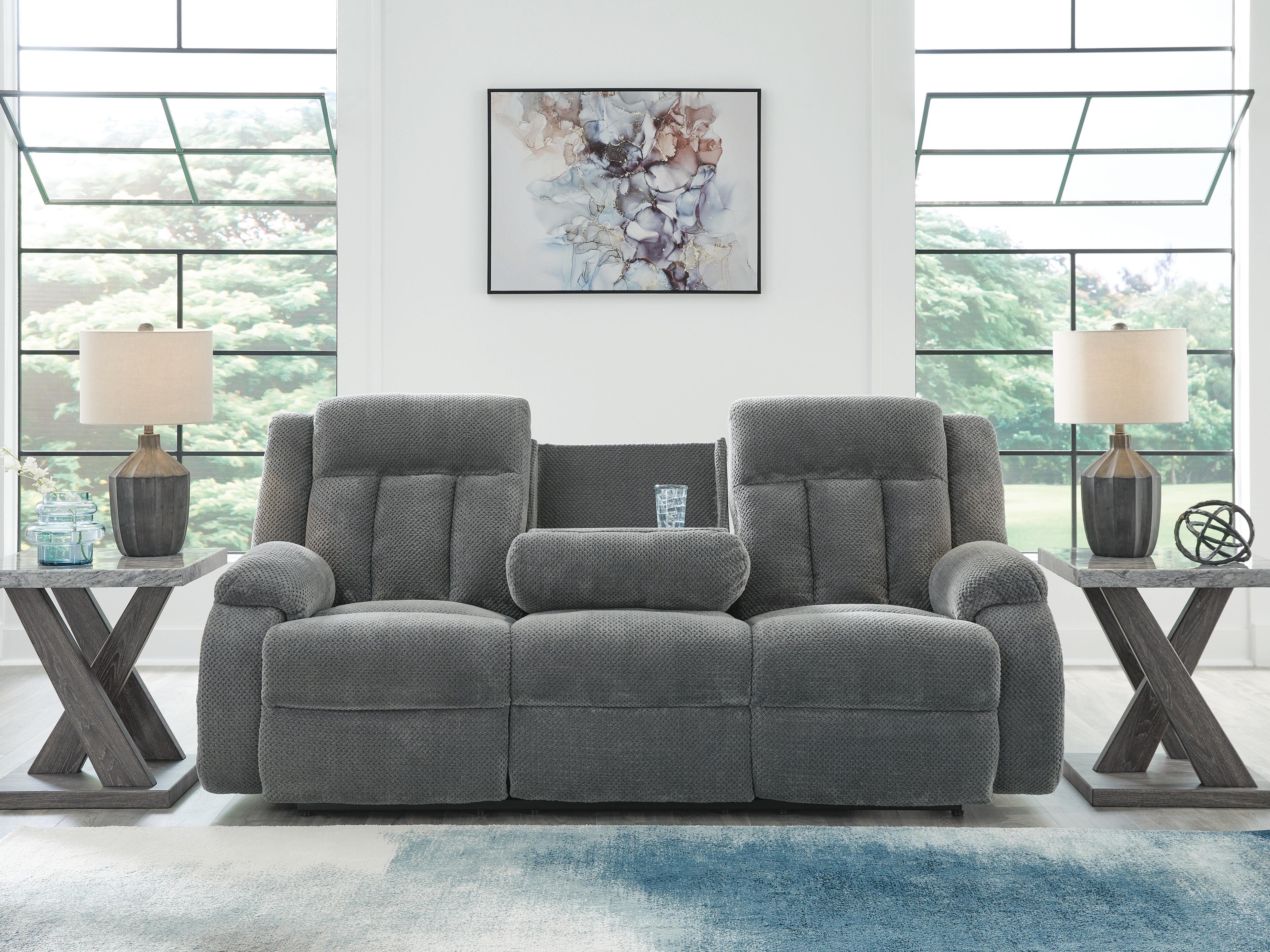 Observation Power Reclining Sofa with Drop Down Table - Image 7