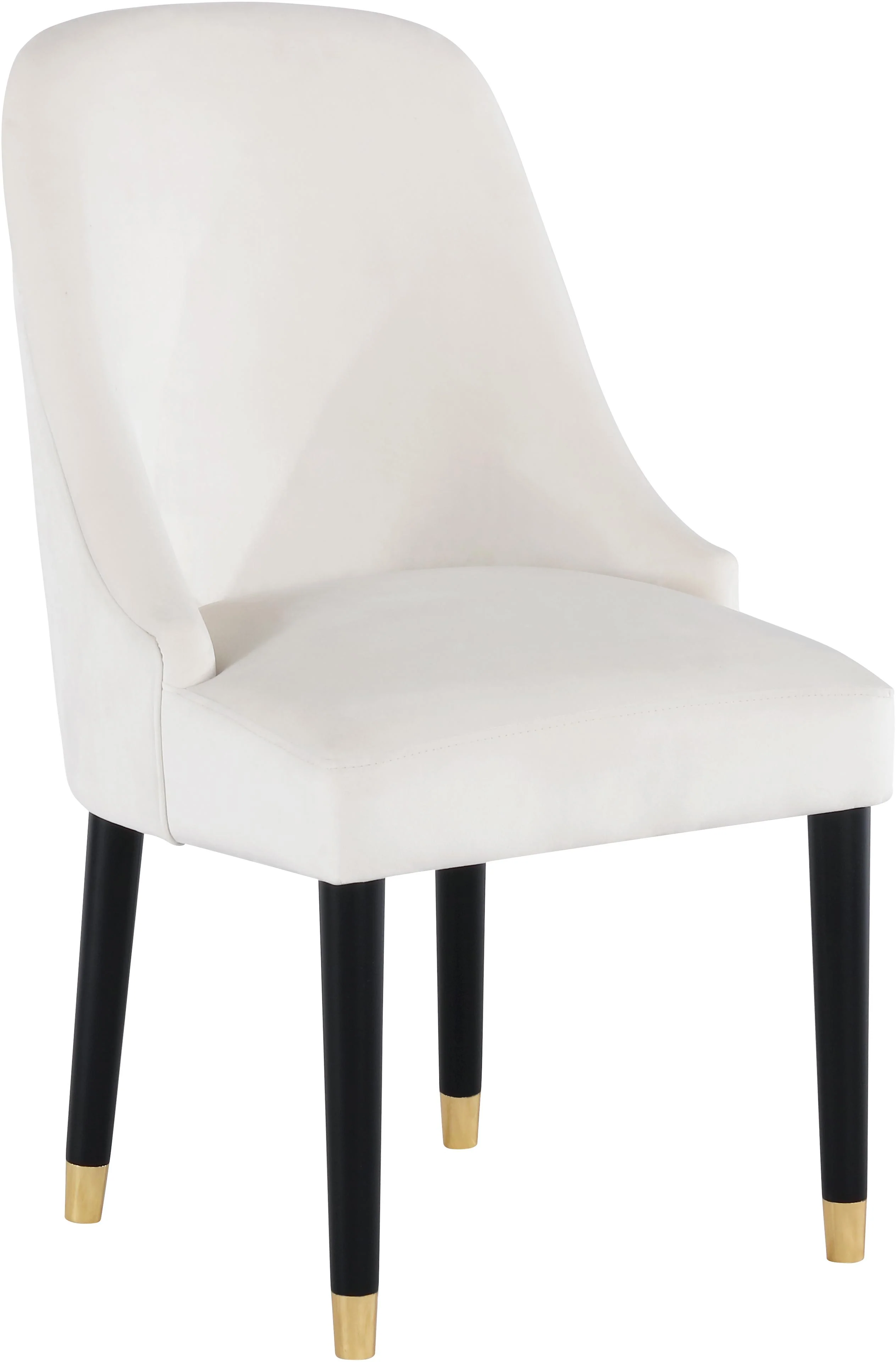 Omni Cream Velvet Dining Chair - Image 4