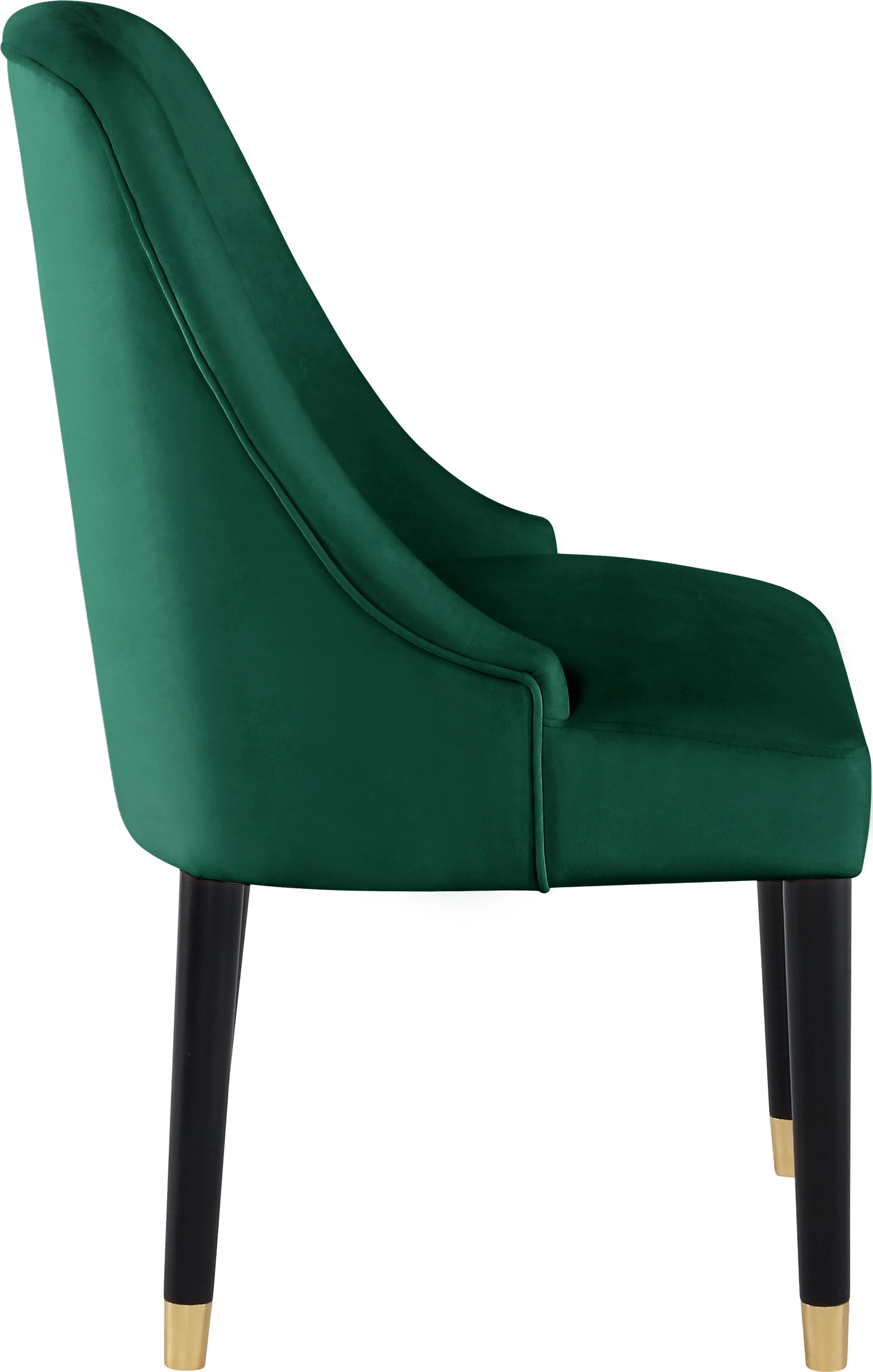 Omni Green Velvet Dining Chair - Image 3