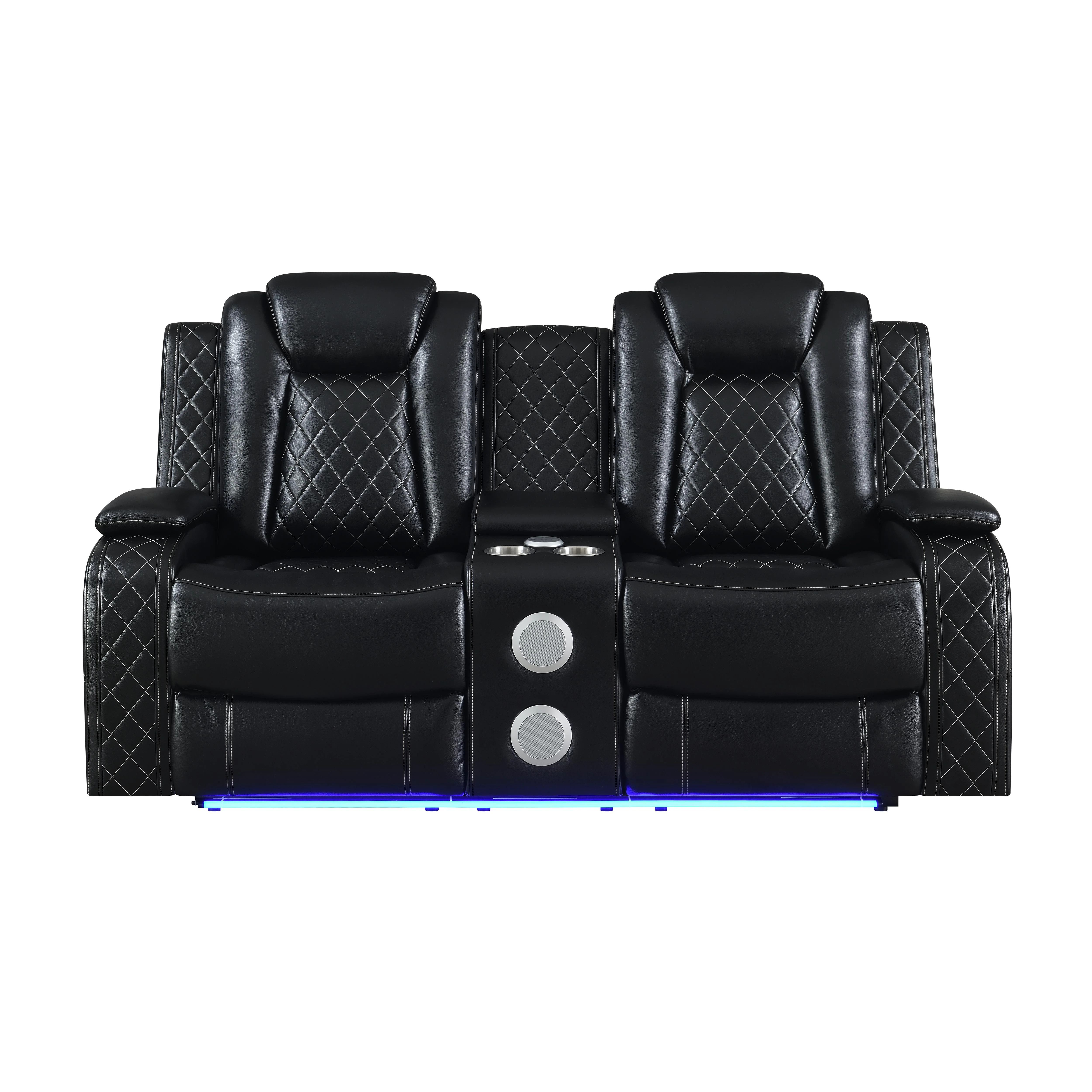 ORION CONSOLE LOVESEAT W/ PWR FR & HR-BLACK - Image 3