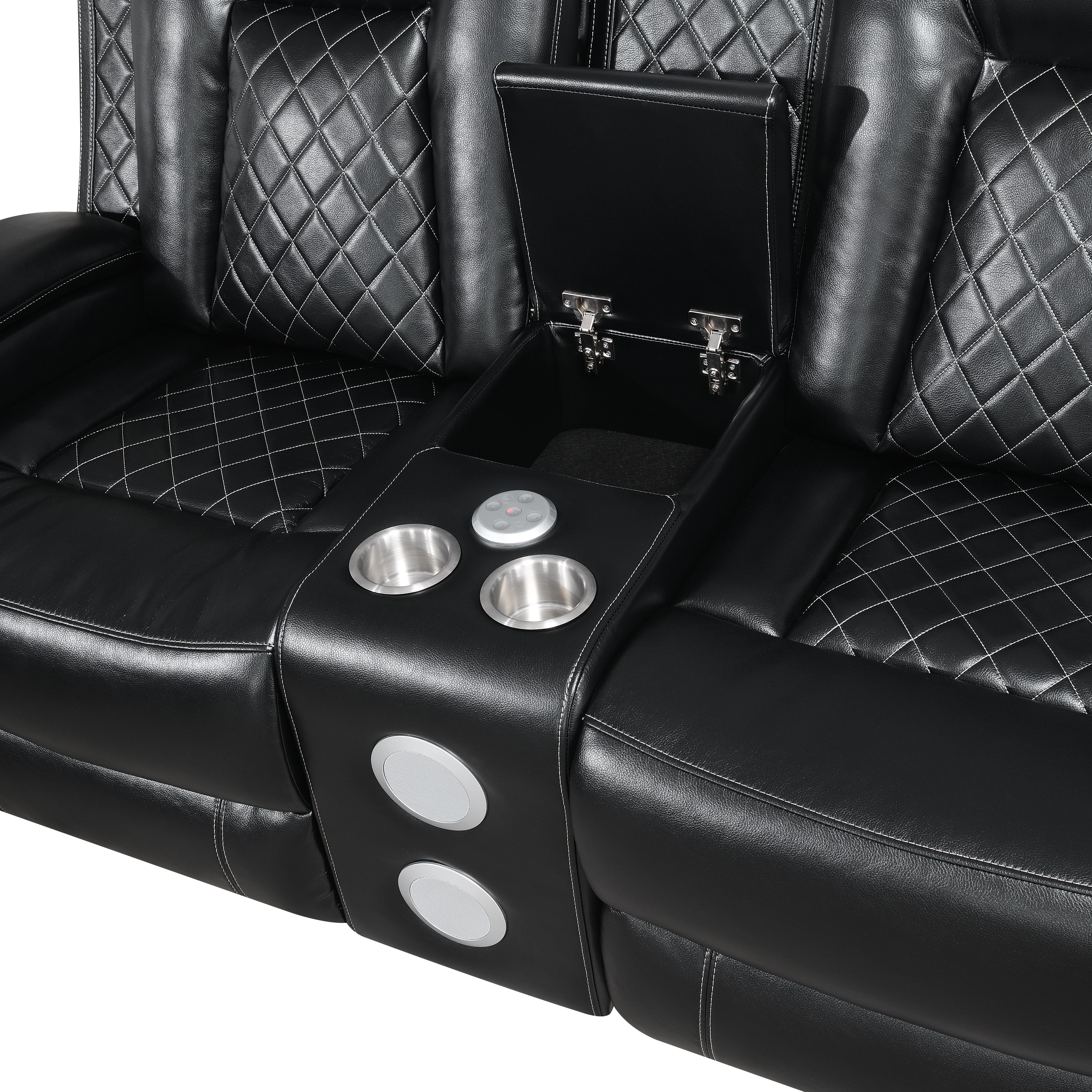 ORION CONSOLE LOVESEAT W/ PWR FR & HR-BLACK - Image 5
