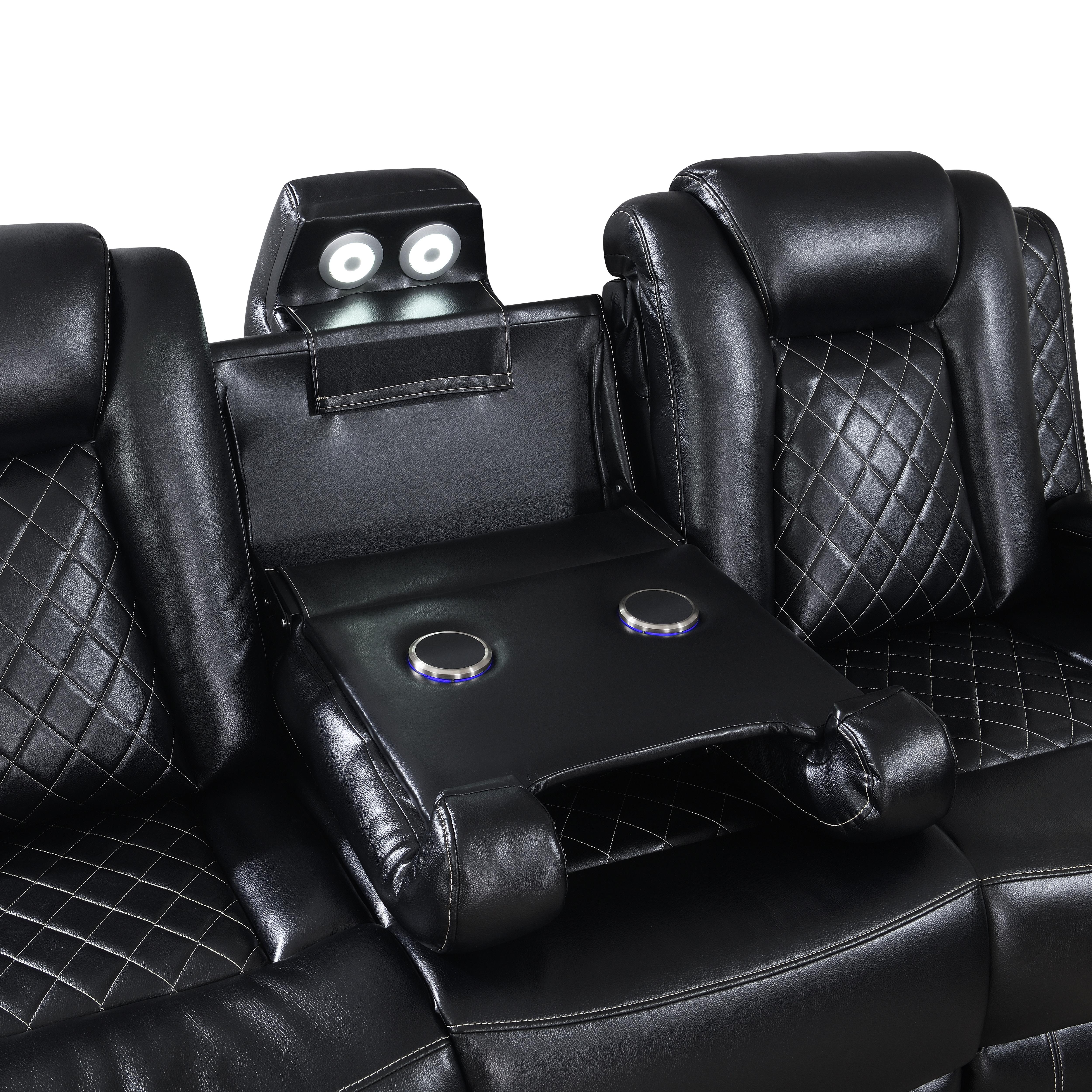 ORION SOFA W/ PWR FR & HR-BLACK - Image 5