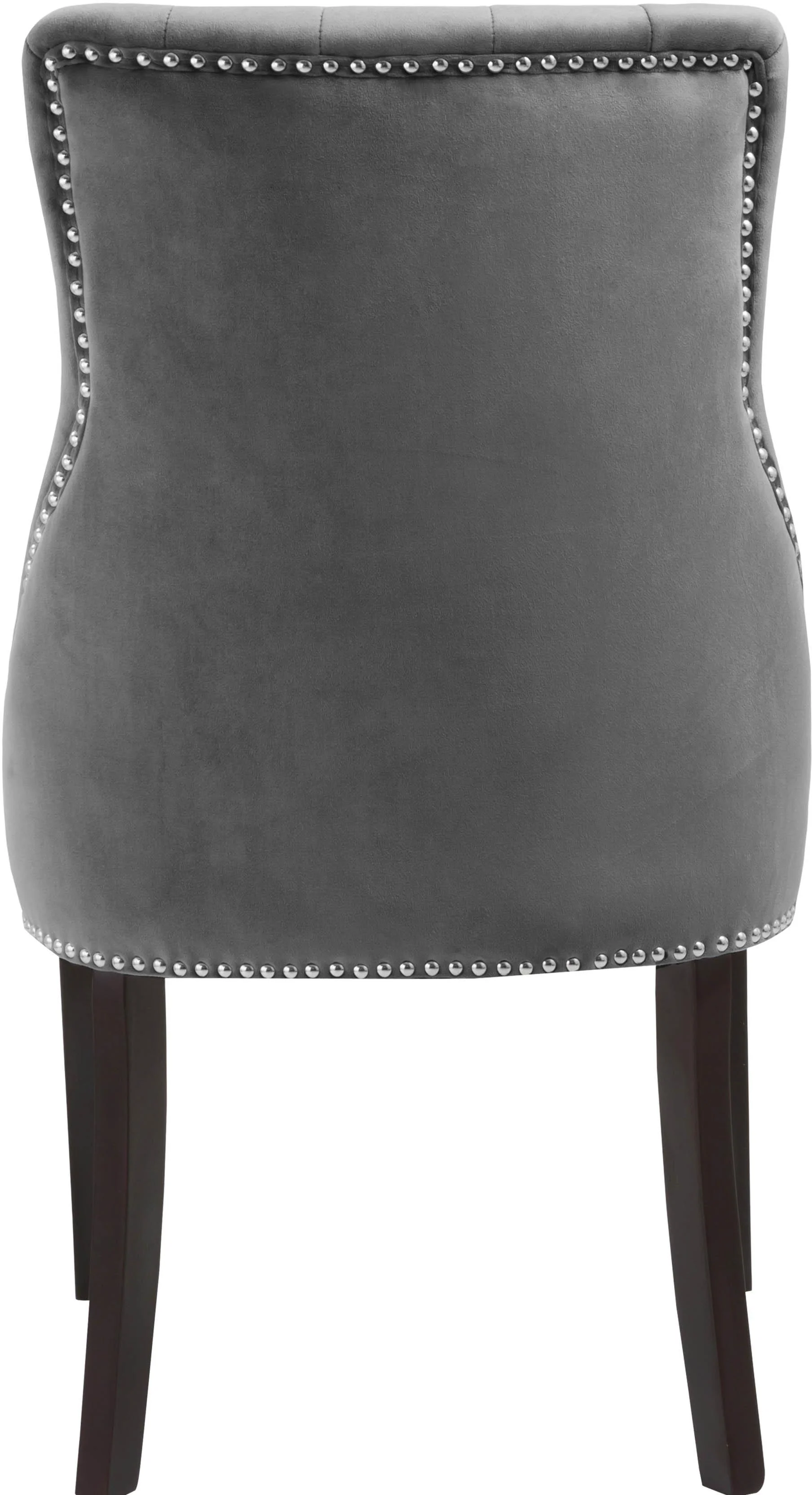 Oxford Grey Velvet Dining Chair - Image 4