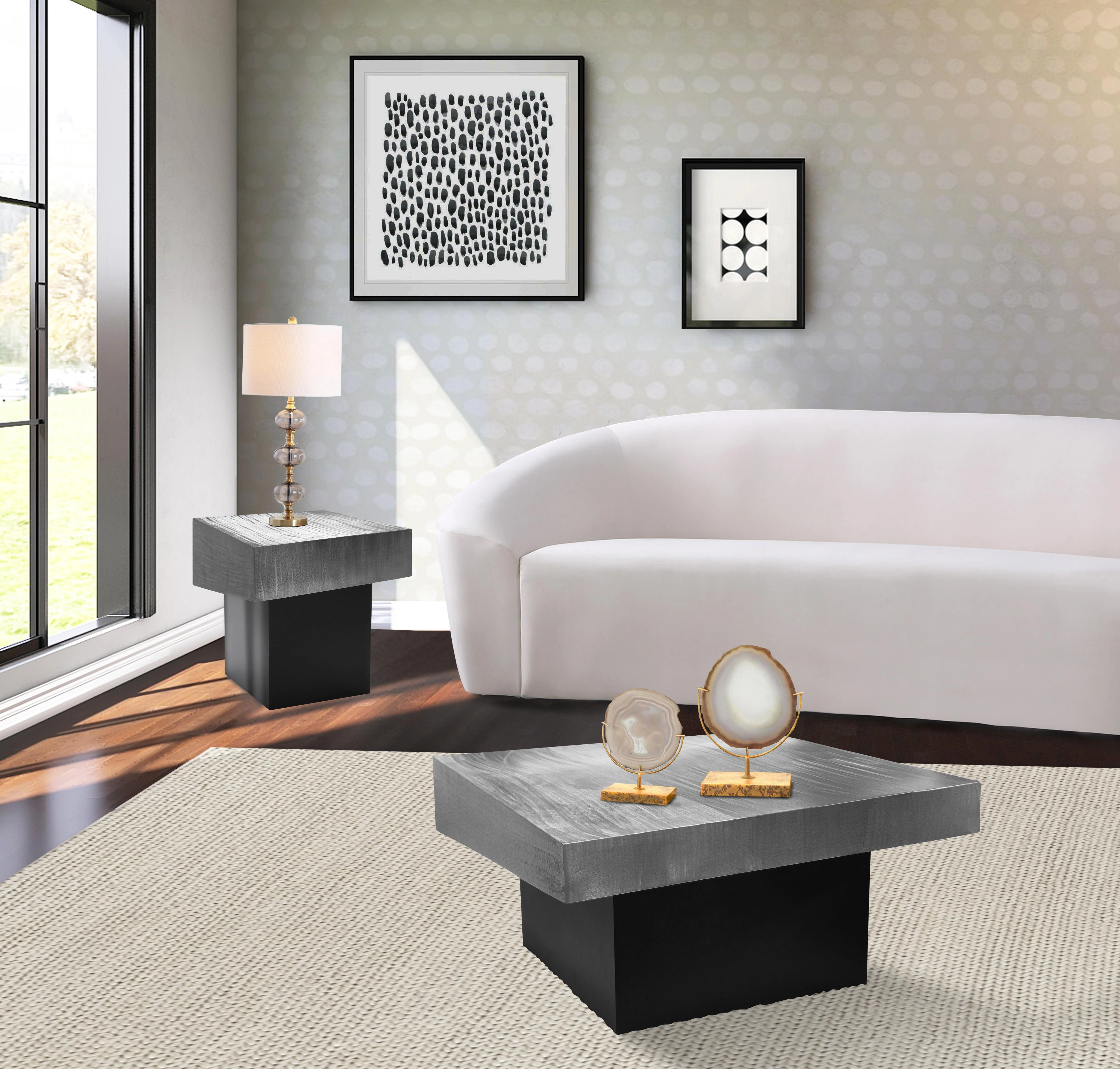 Palladium Silver End Table - Image 7