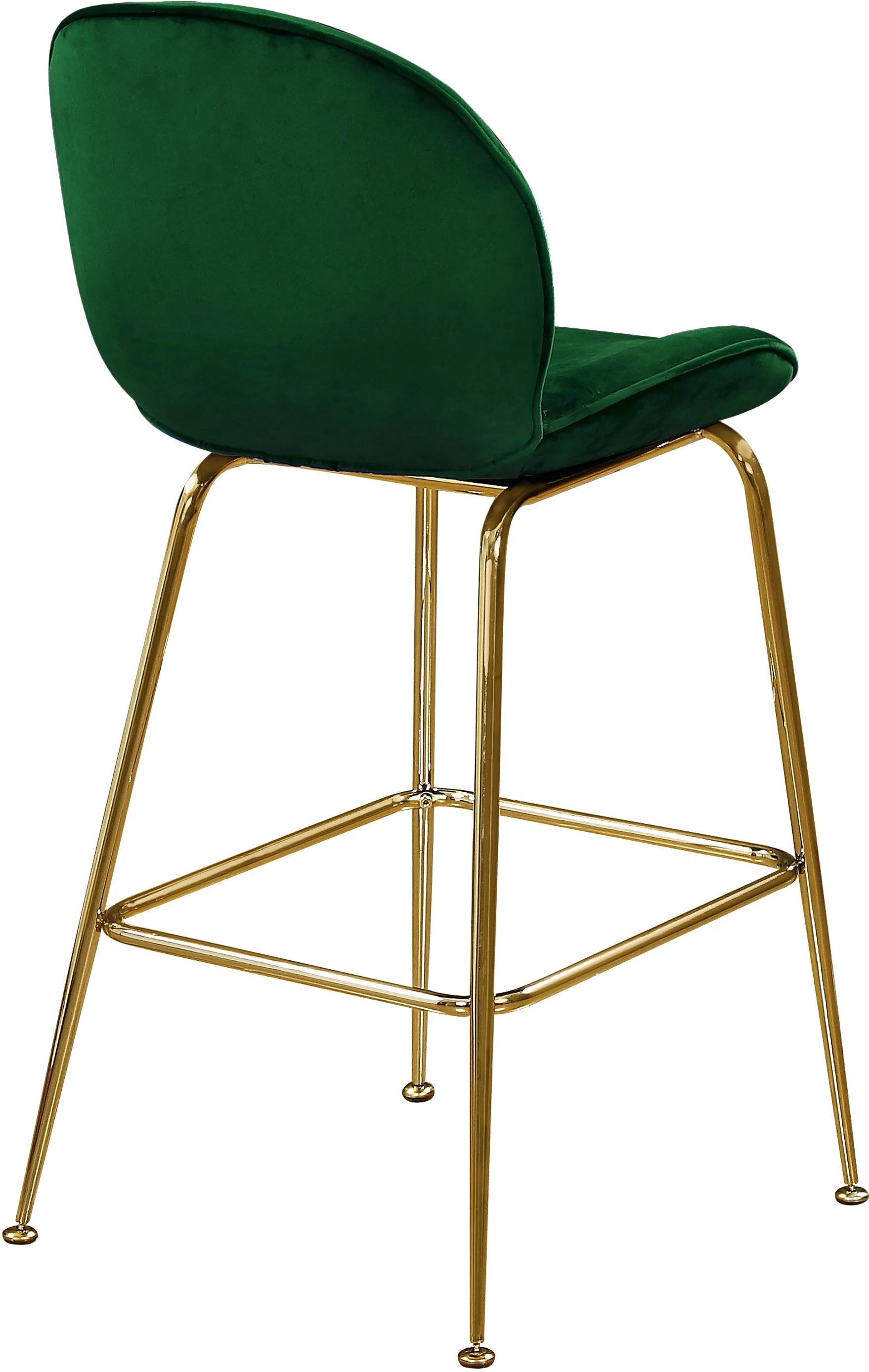 Paris Green Velvet Stool - Image 2