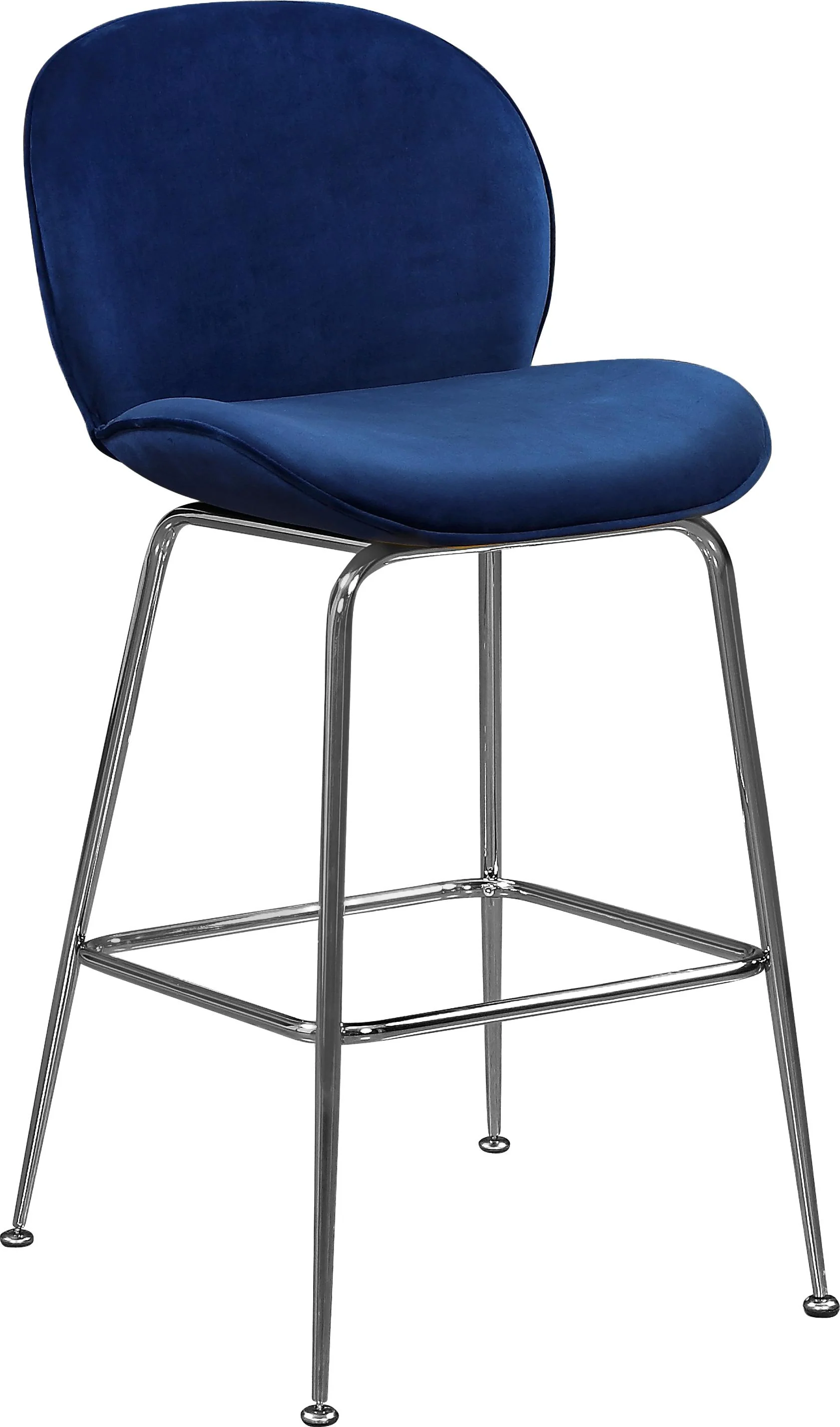 Paris Navy Velvet Stool - Image 8