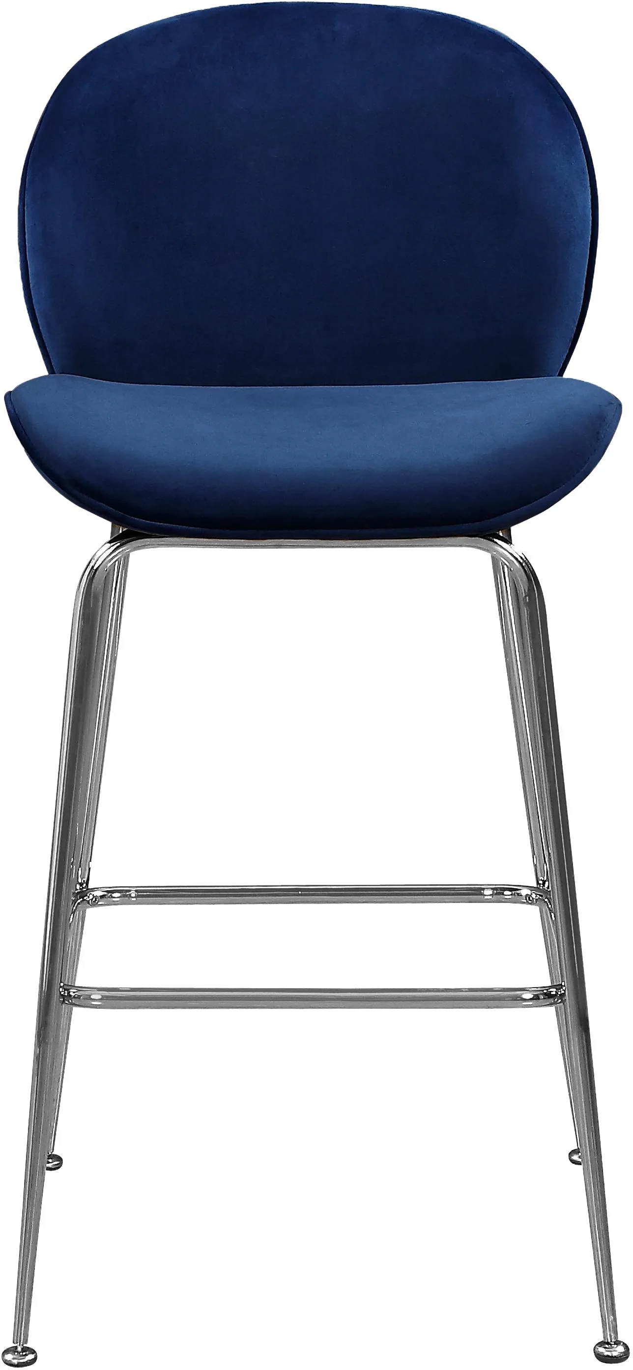 Paris Navy Velvet Stool - Image 9