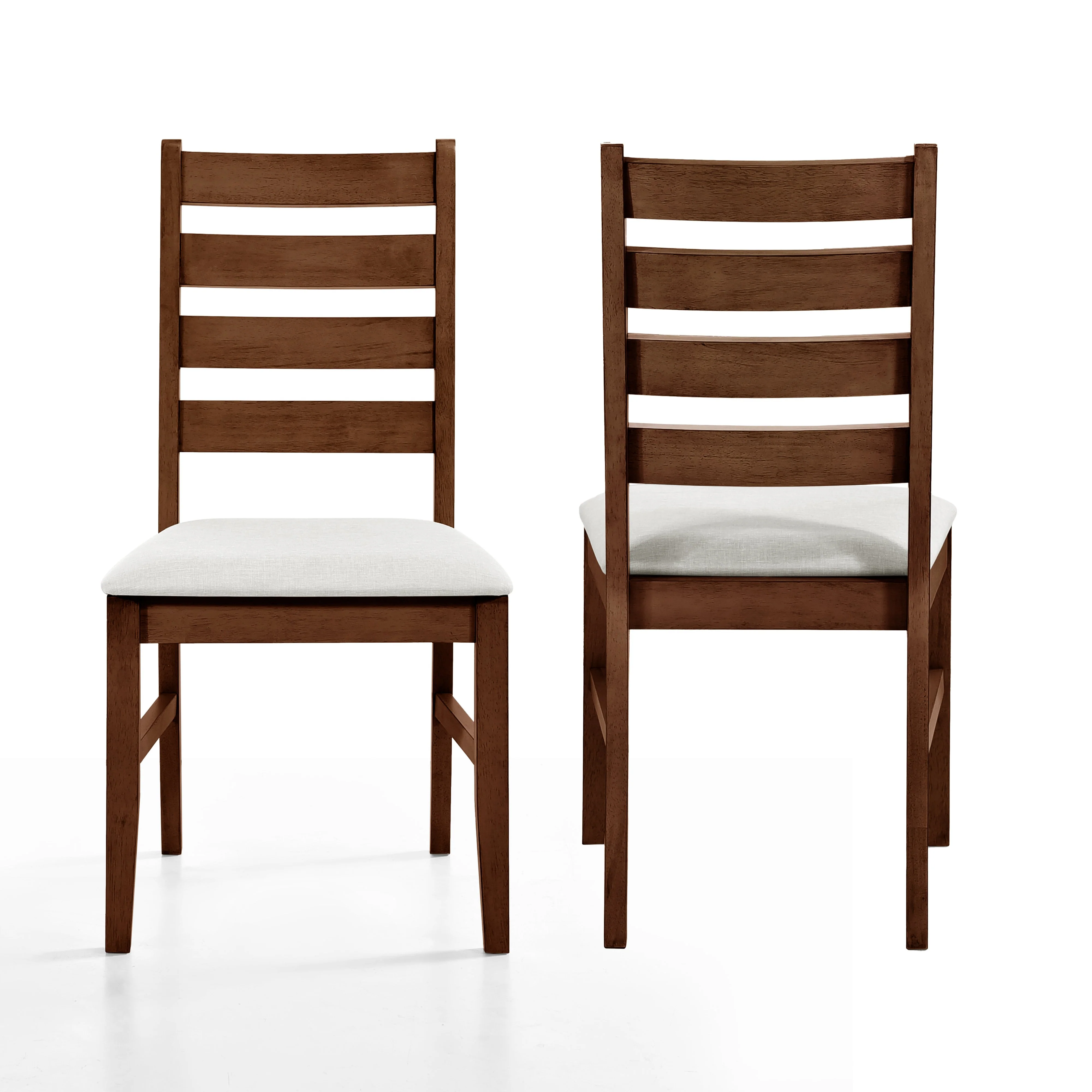 Pascal Ladderback Dining Chair (2 Per Carton)-Walnut - Image 6