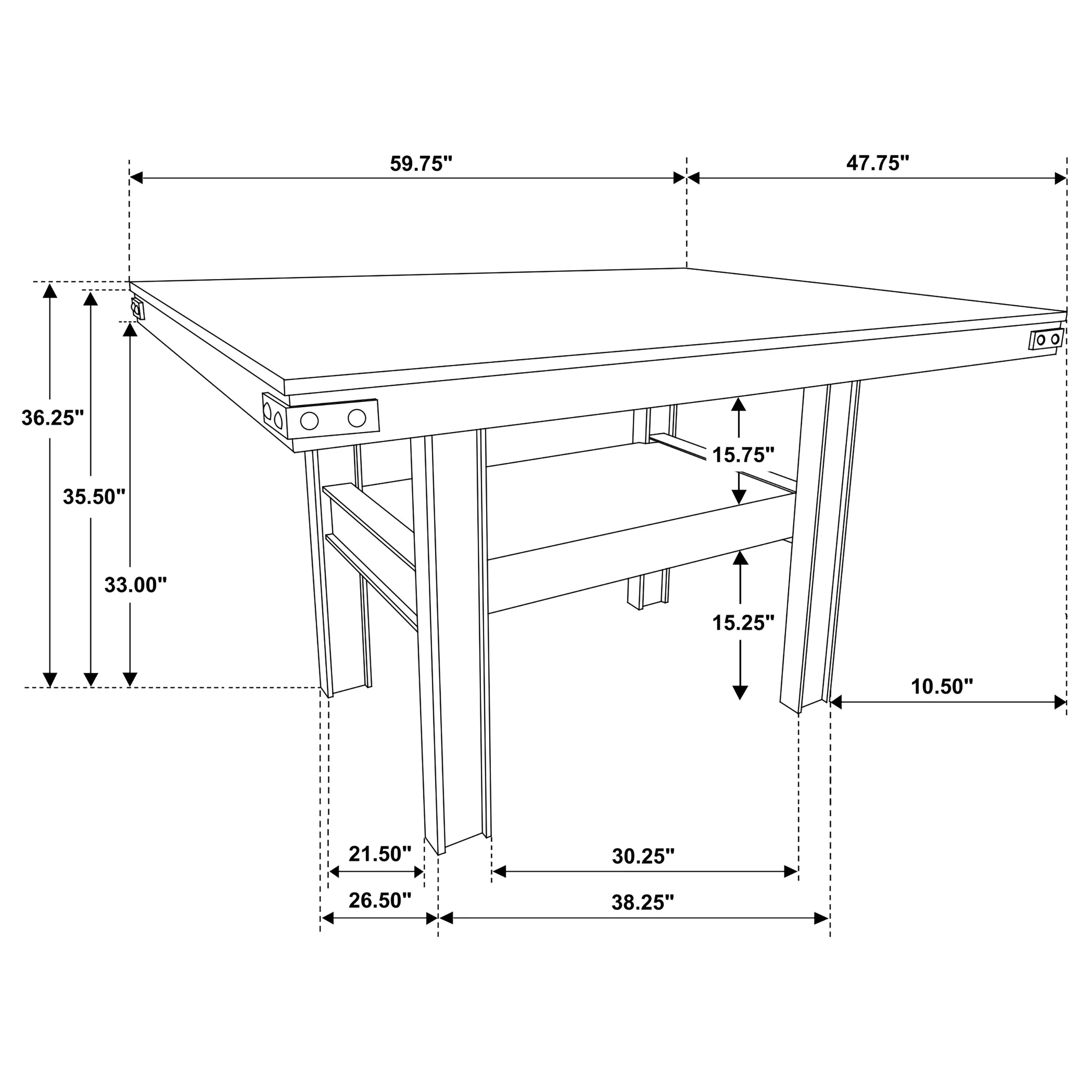 Patterson Counter Height Dining Table - Image 8